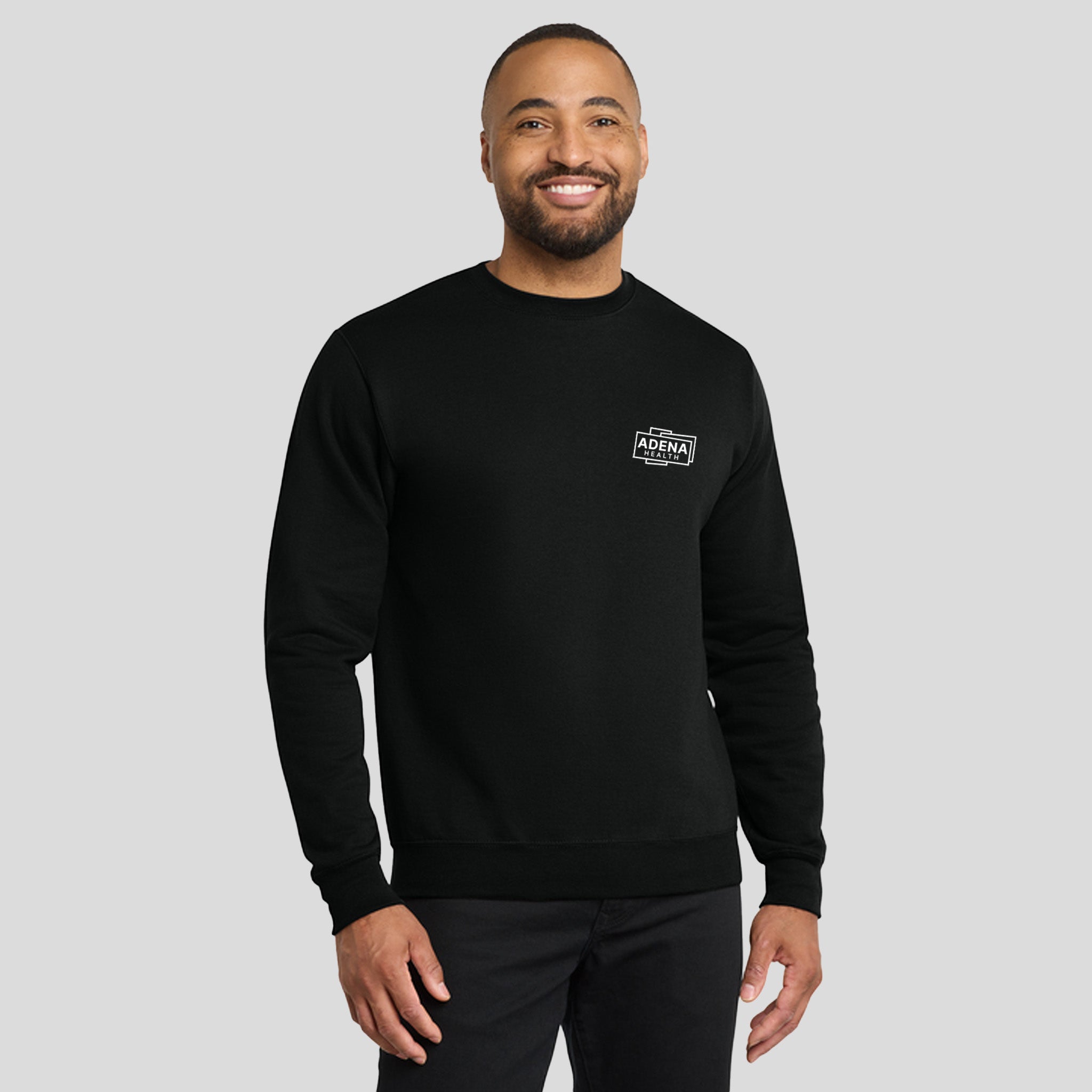 Adena Core Fleece Crewneck Sweatshirt | Black