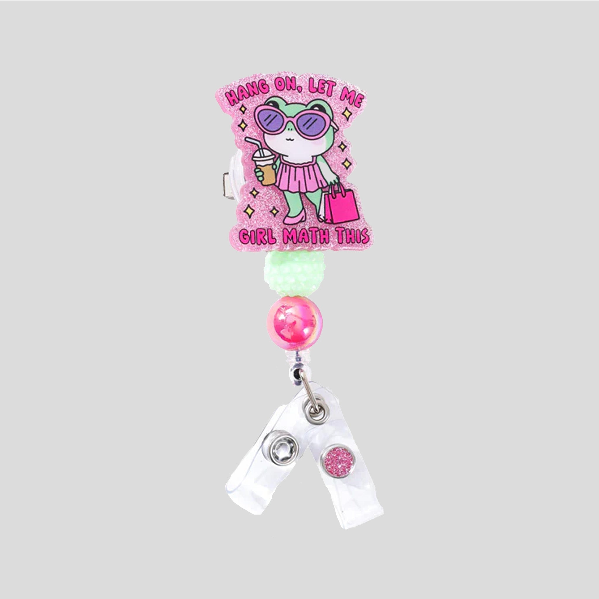 Glitterific Math Girl Badge Reel
