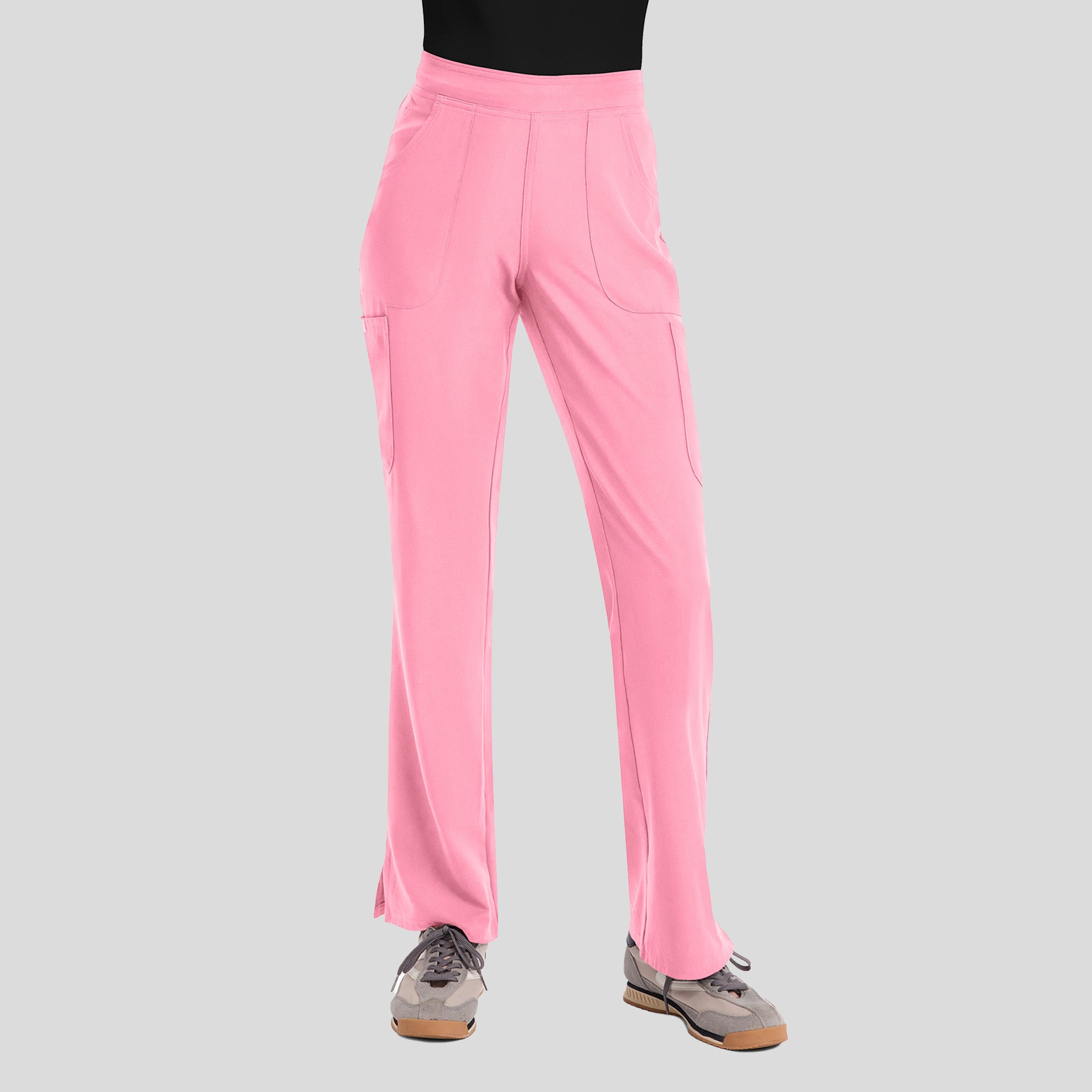 Mid Rise Flare Leg Scrub Pant | Taffy Pink