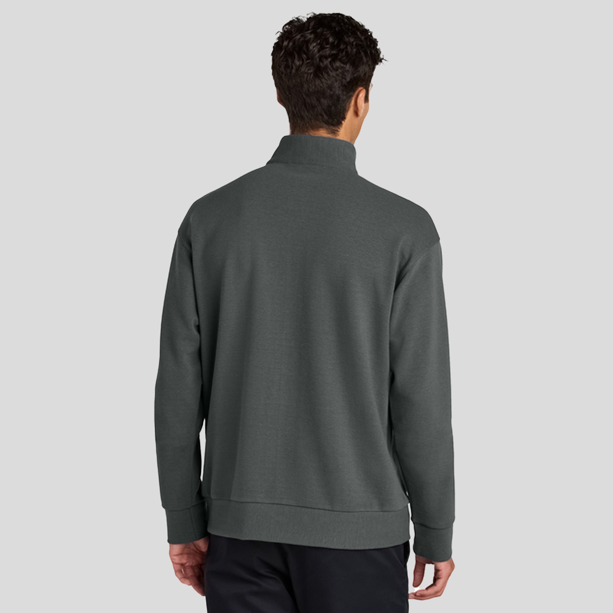 Linear Texture 1/4-Zip | Storm Grey