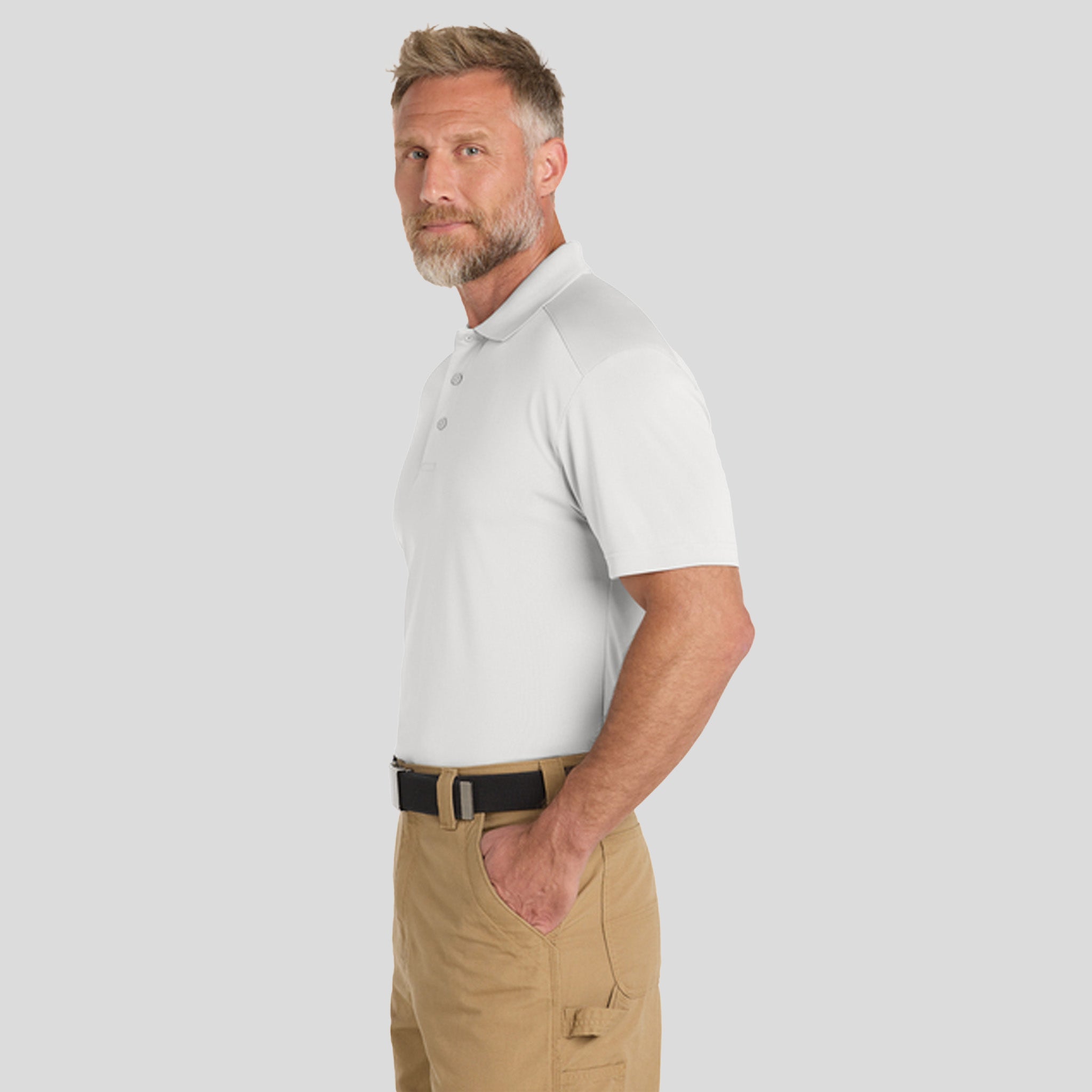 Men's Select Lightweight Snag-Proof Polo | White