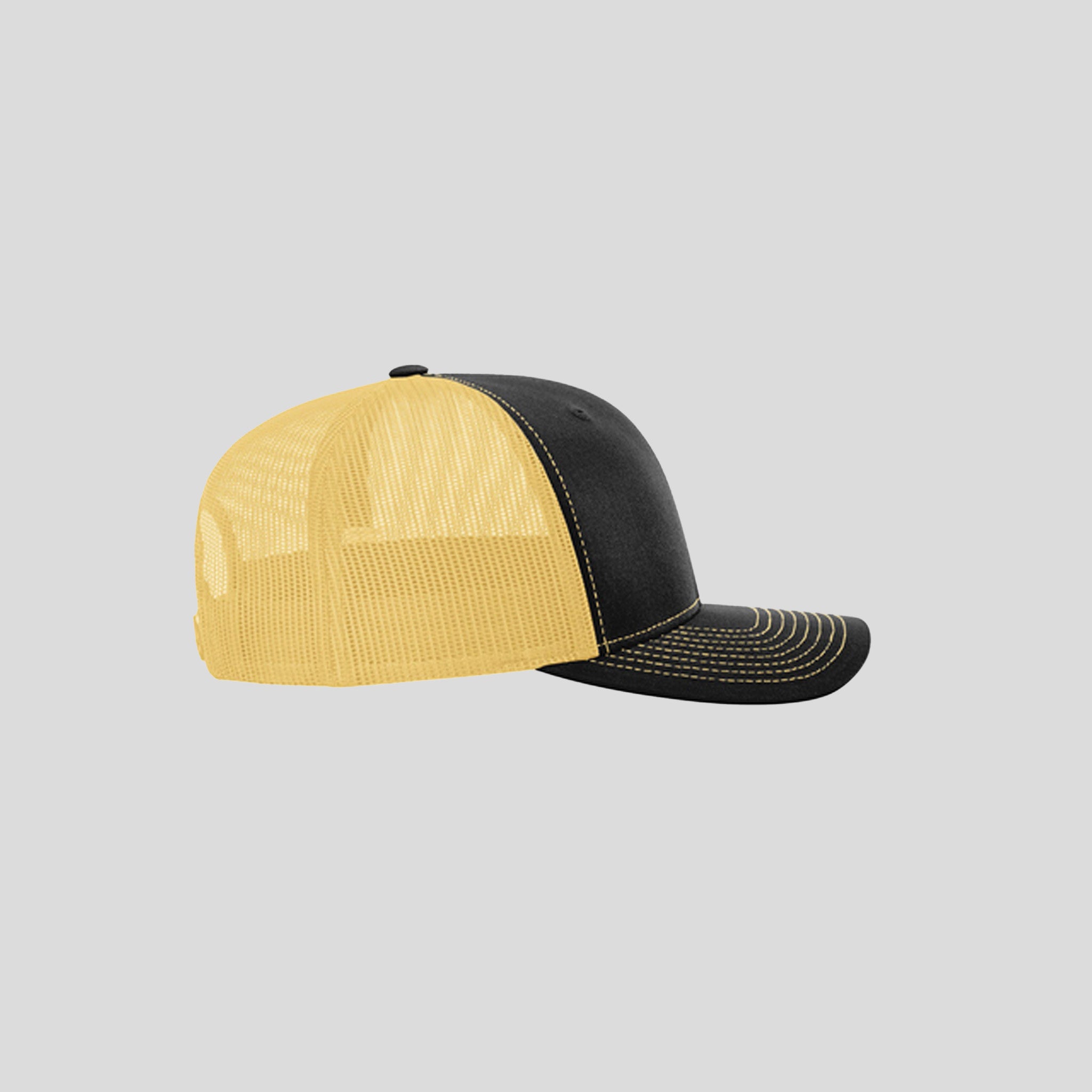 Richardson Trucker Cap | Black/Vegas Gold