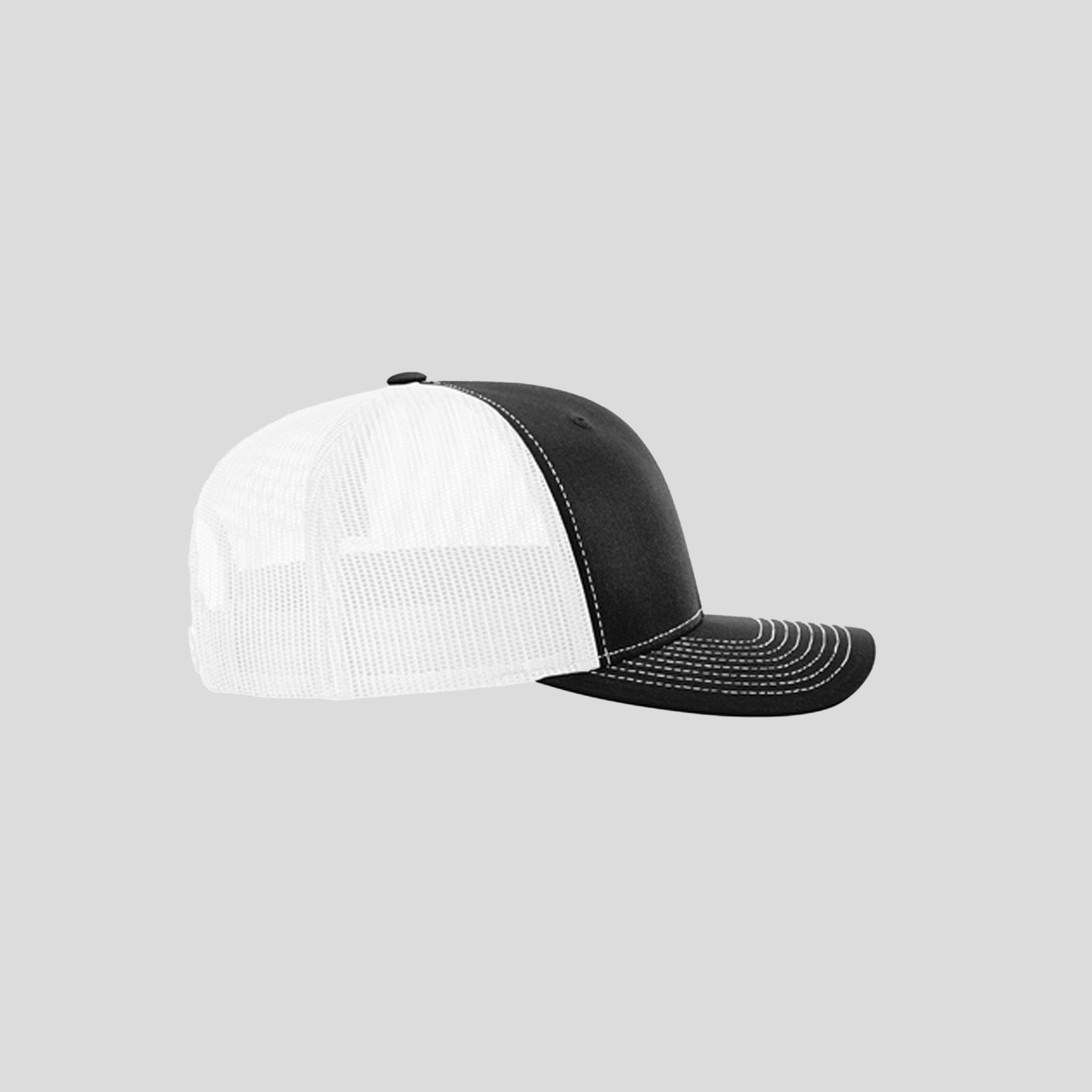 Richardson Trucker Cap | Black/White