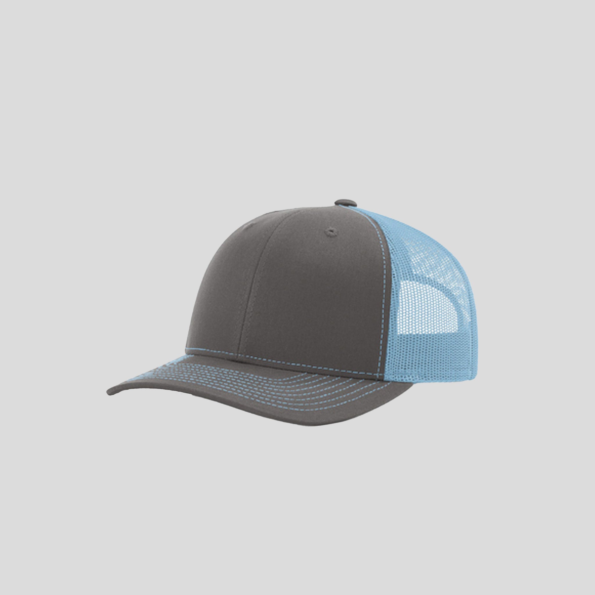 Richardson Trucker Cap | Charcoal/Columbia Blue