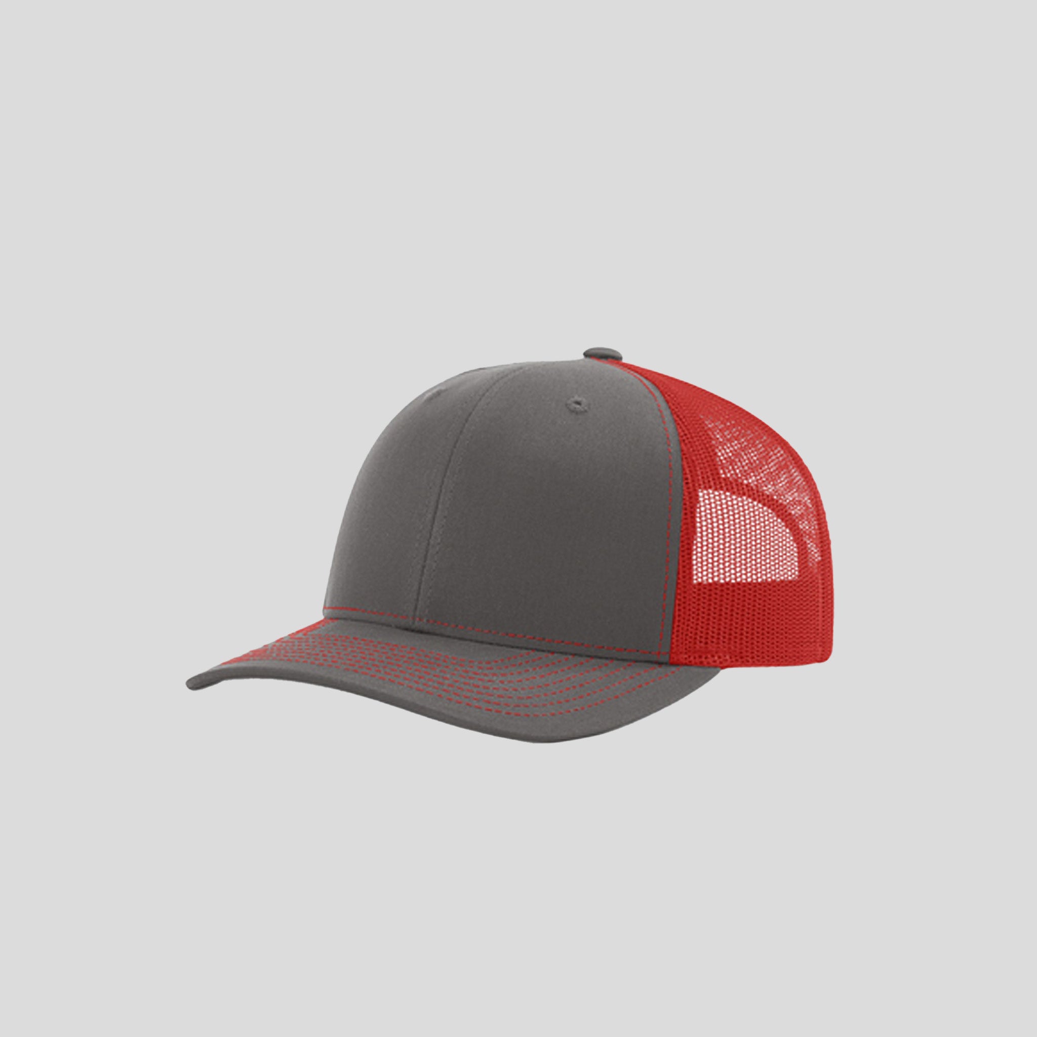 Richardson Trucker Cap | Charcoal/Red