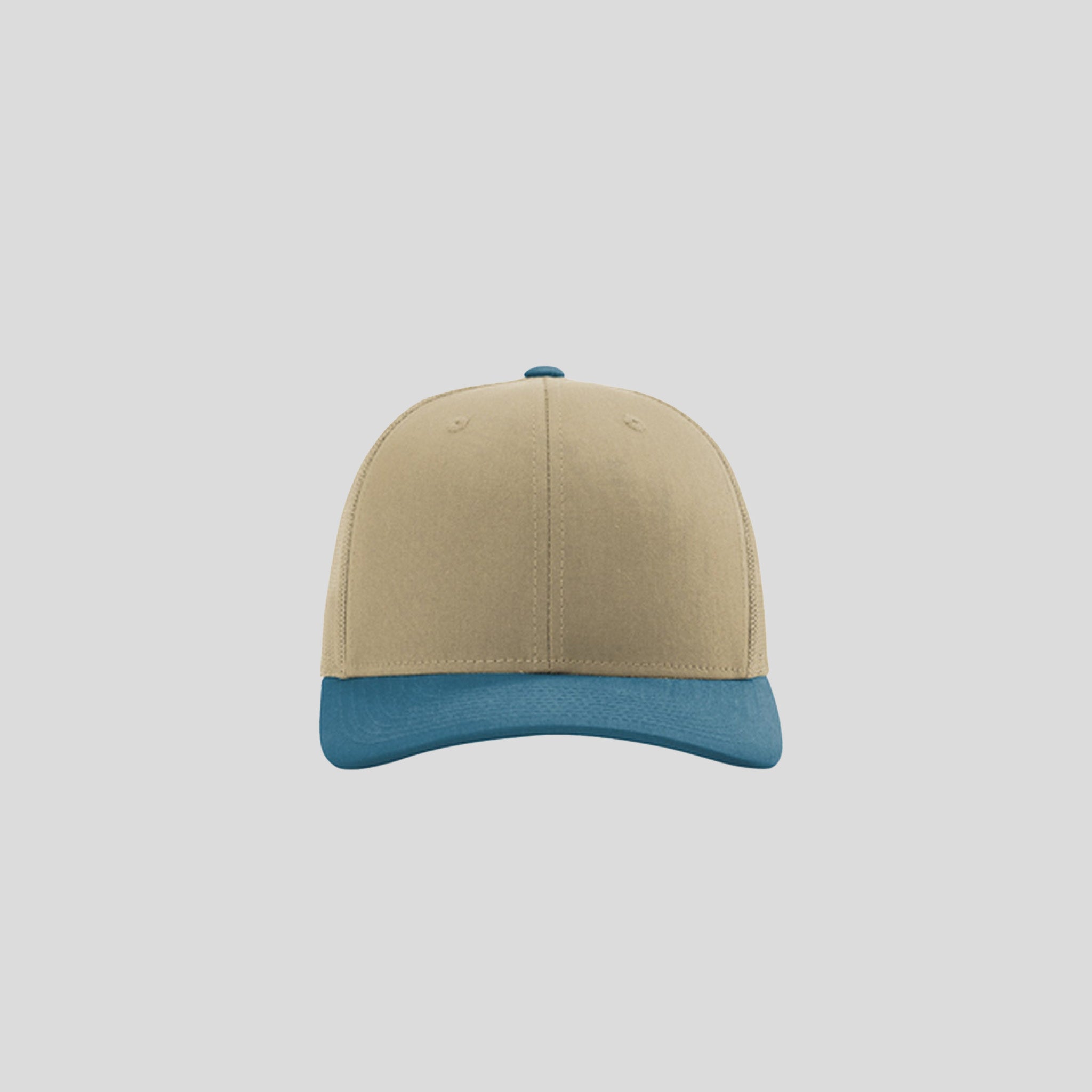 Richardson Trucker Cap | Khaki/Khaki/Legion Blue