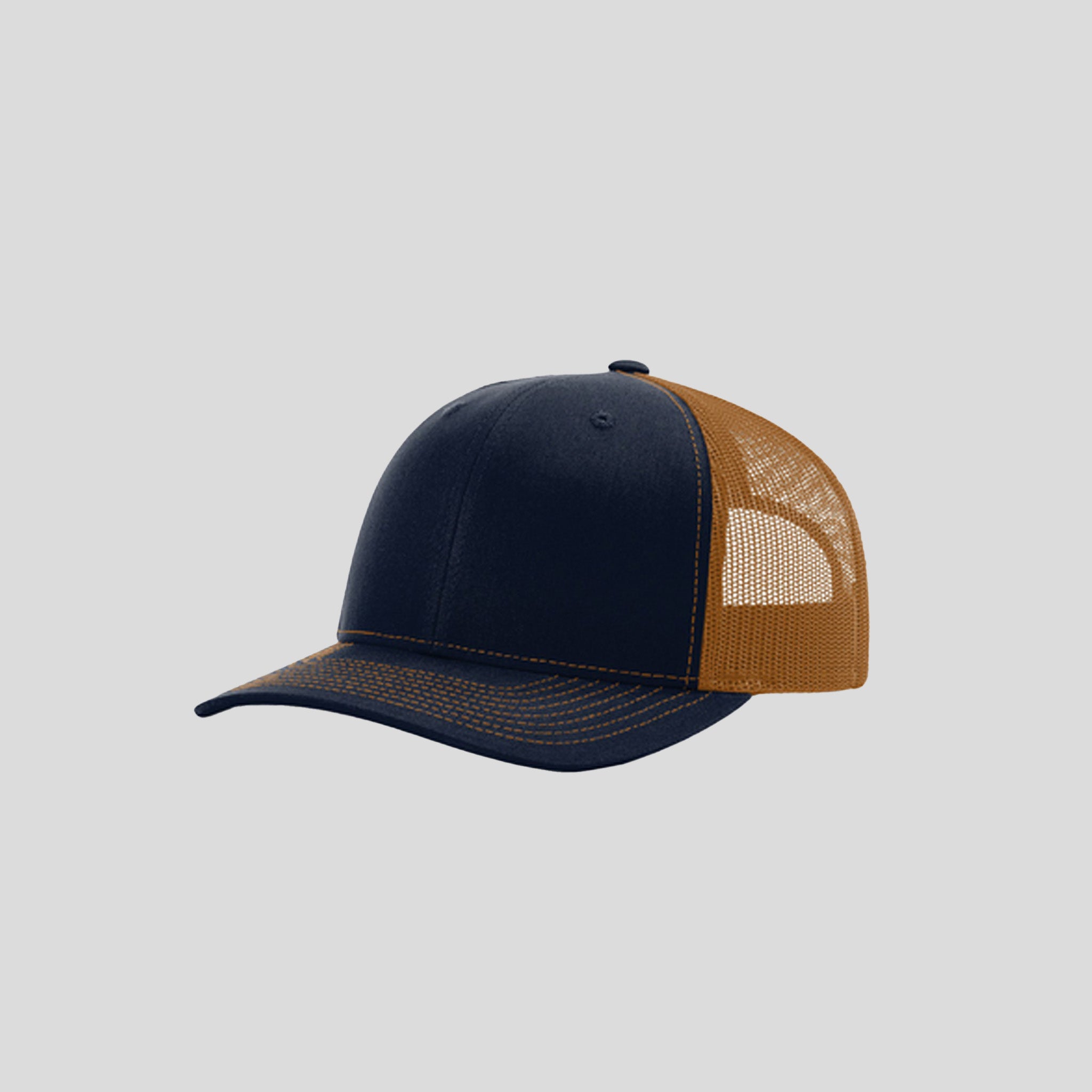 Richardson Trucker Cap | Navy/Caramel