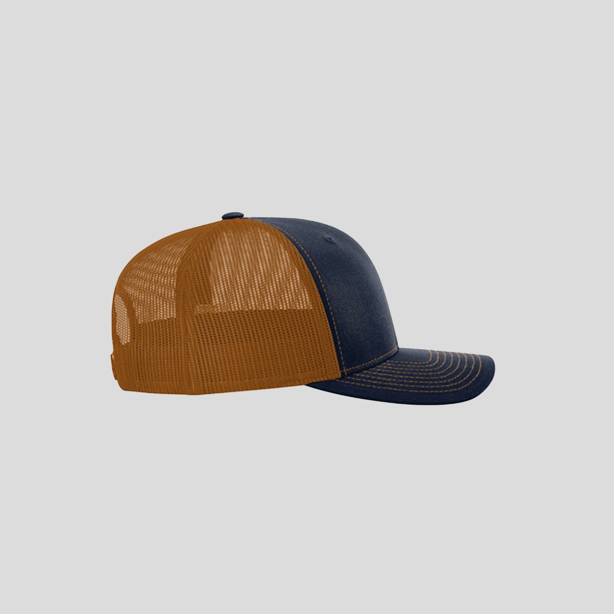 Richardson Trucker Cap | Navy/Caramel