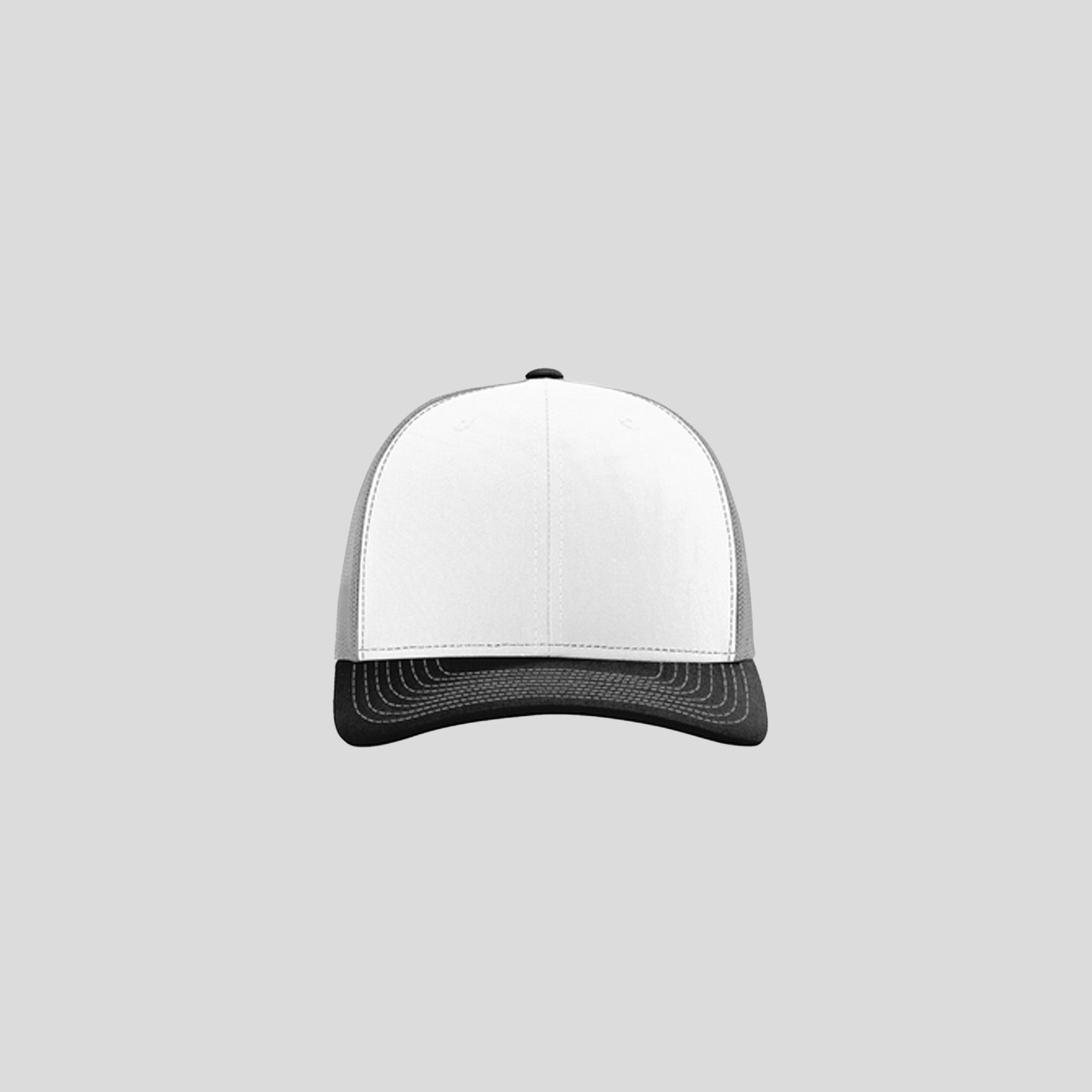 Richardson Trucker Cap | White/Aluminum/Black