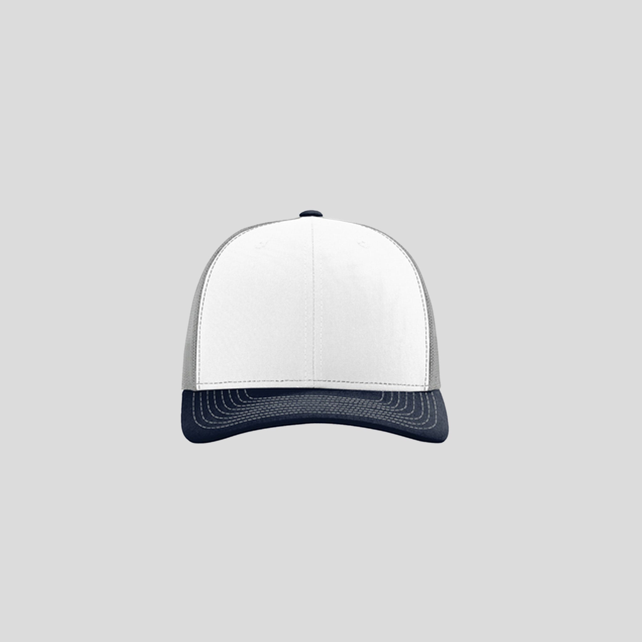Richardson Trucker Cap | White/Aluminum/Navy