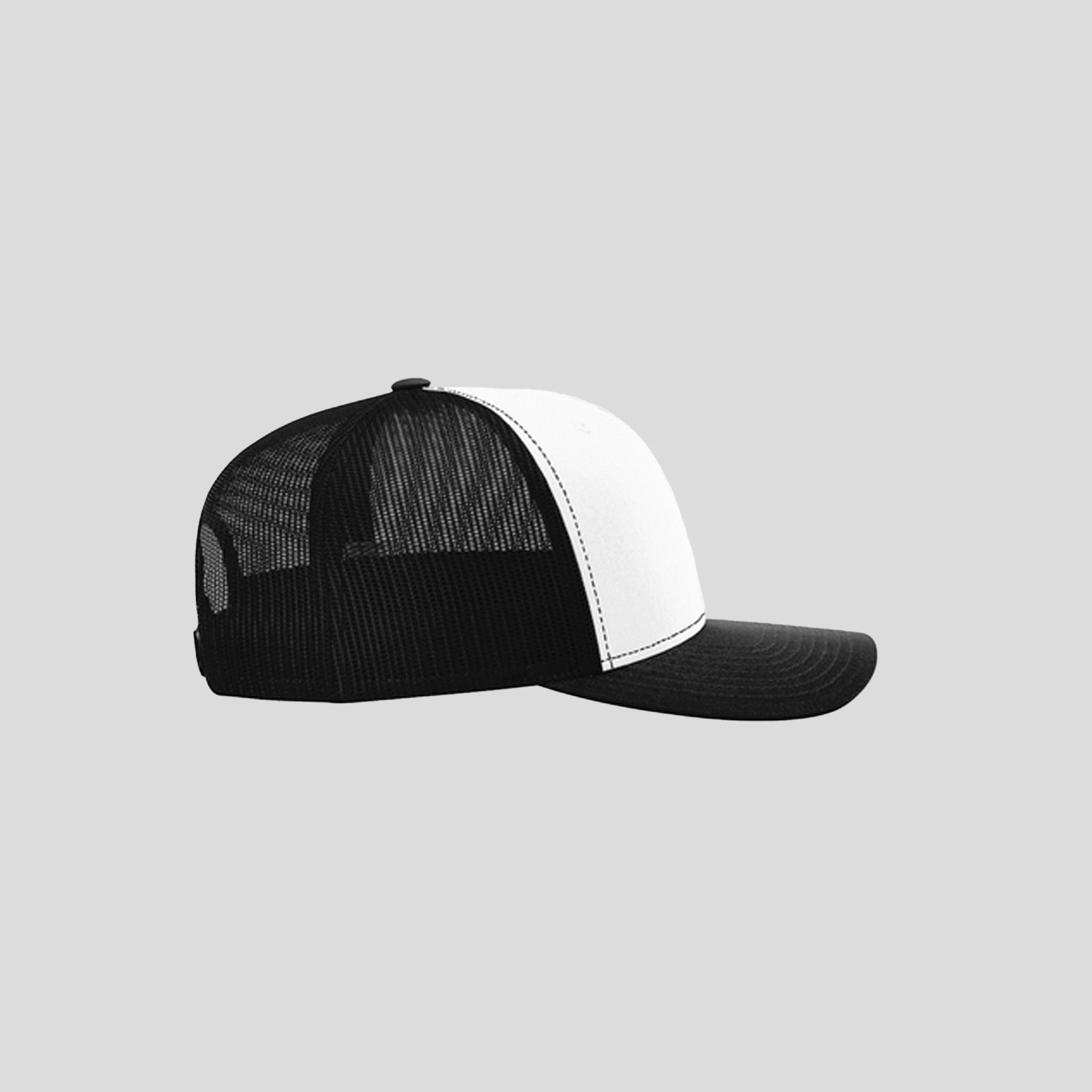 Richardson Trucker Cap | White/Black/Black