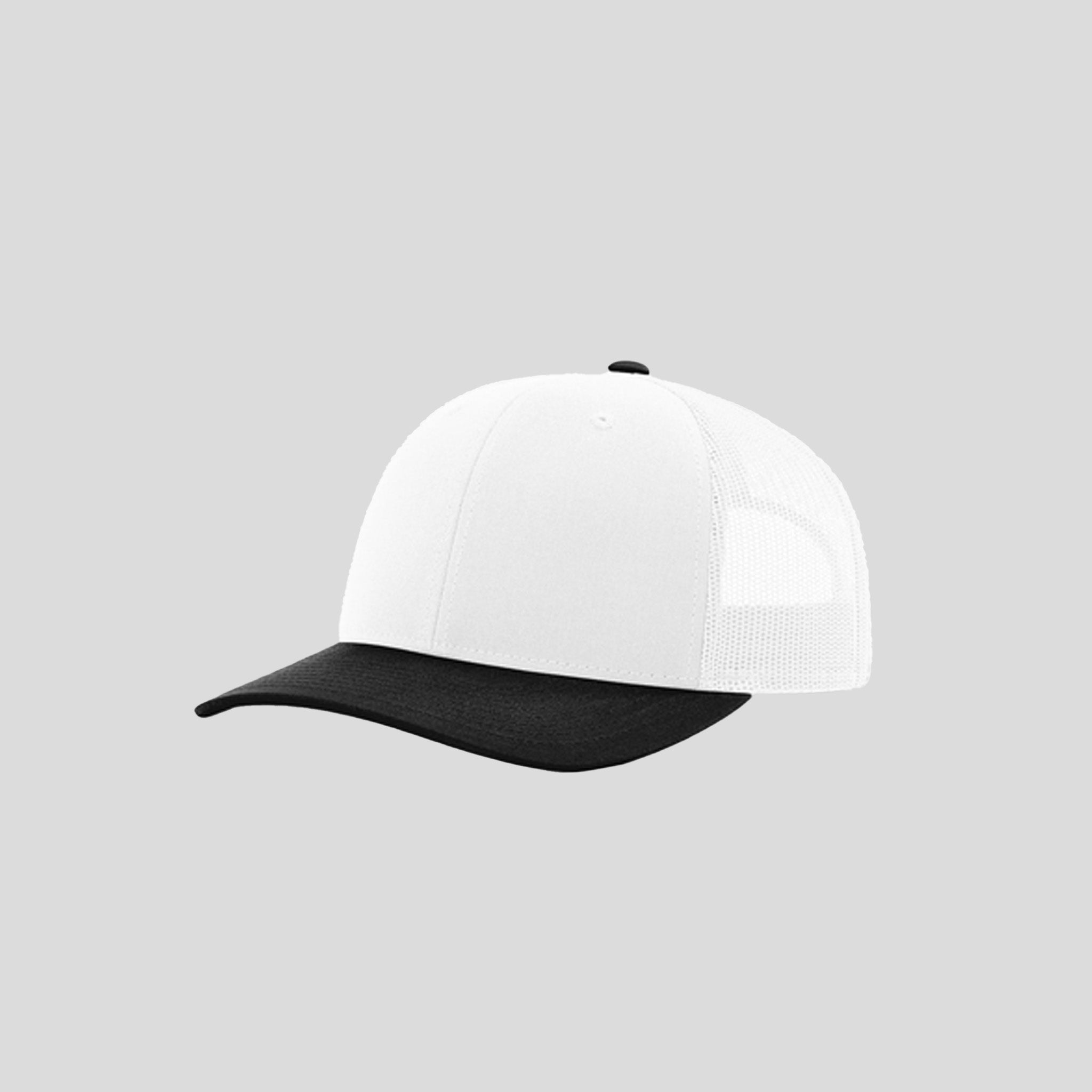 Richardson Trucker Cap | White/White/Black