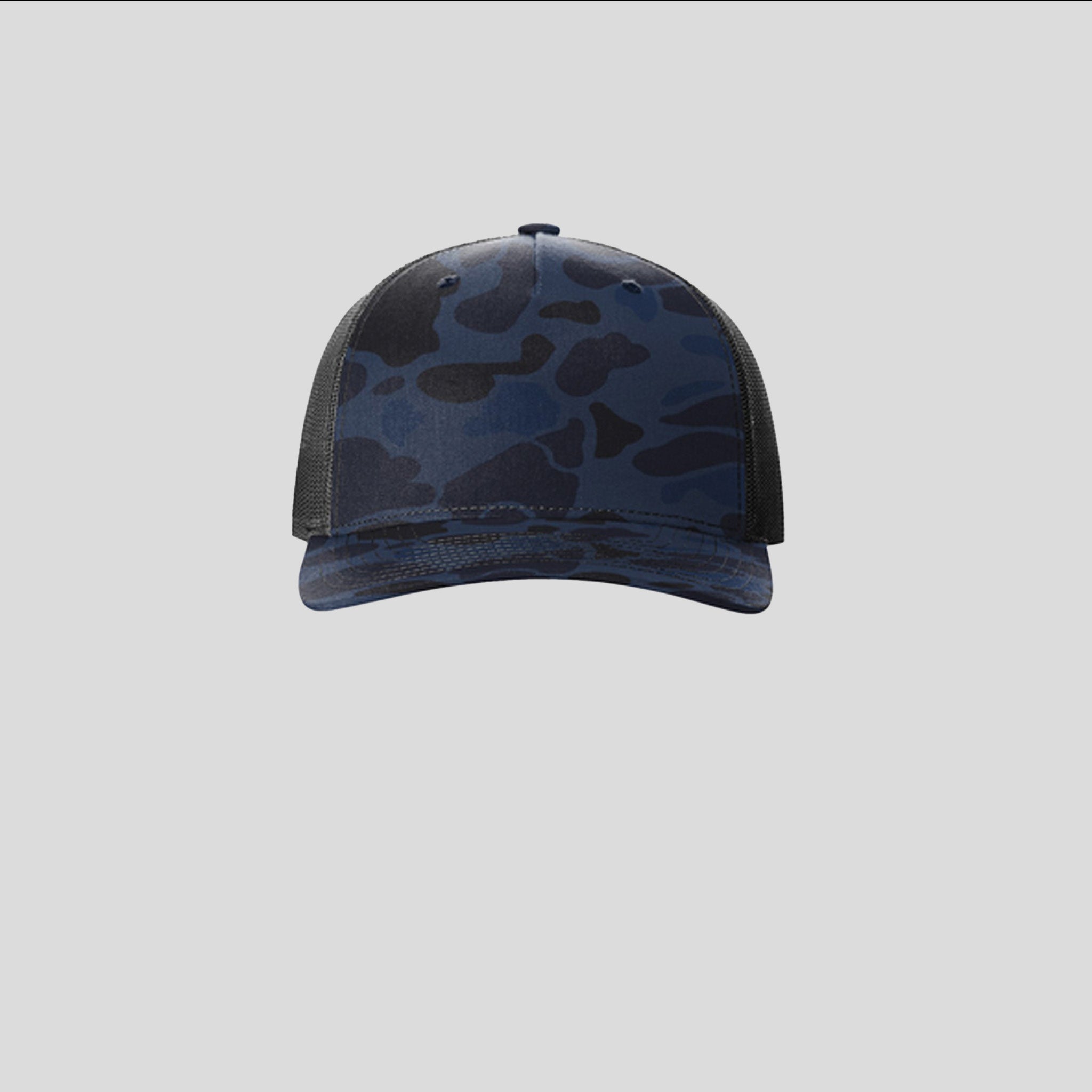 Printed Five-Panel Trucker Hat | Admiral Duck/Black