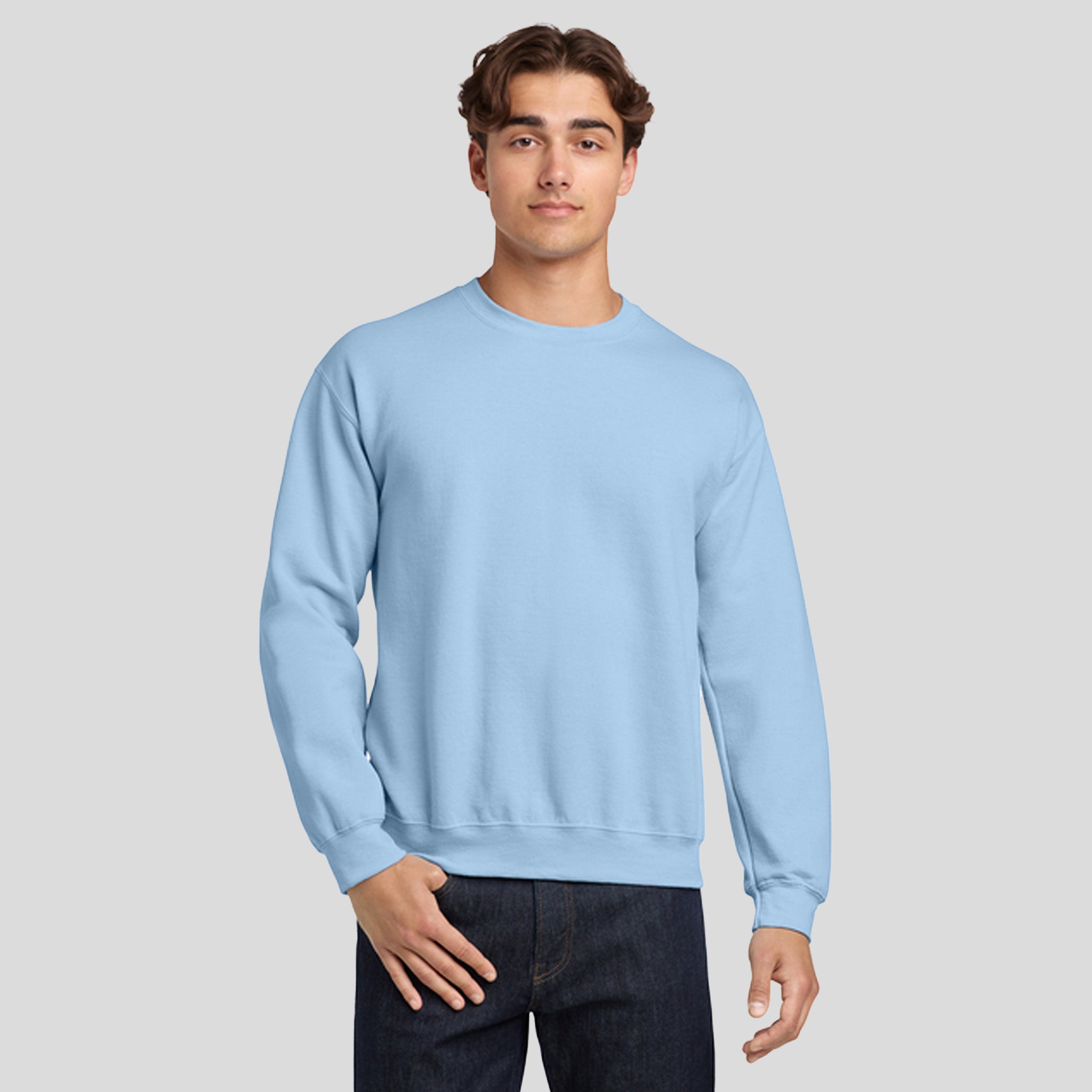 Heavy Blendβ’ Crewneck Sweatshirt | Light Blue