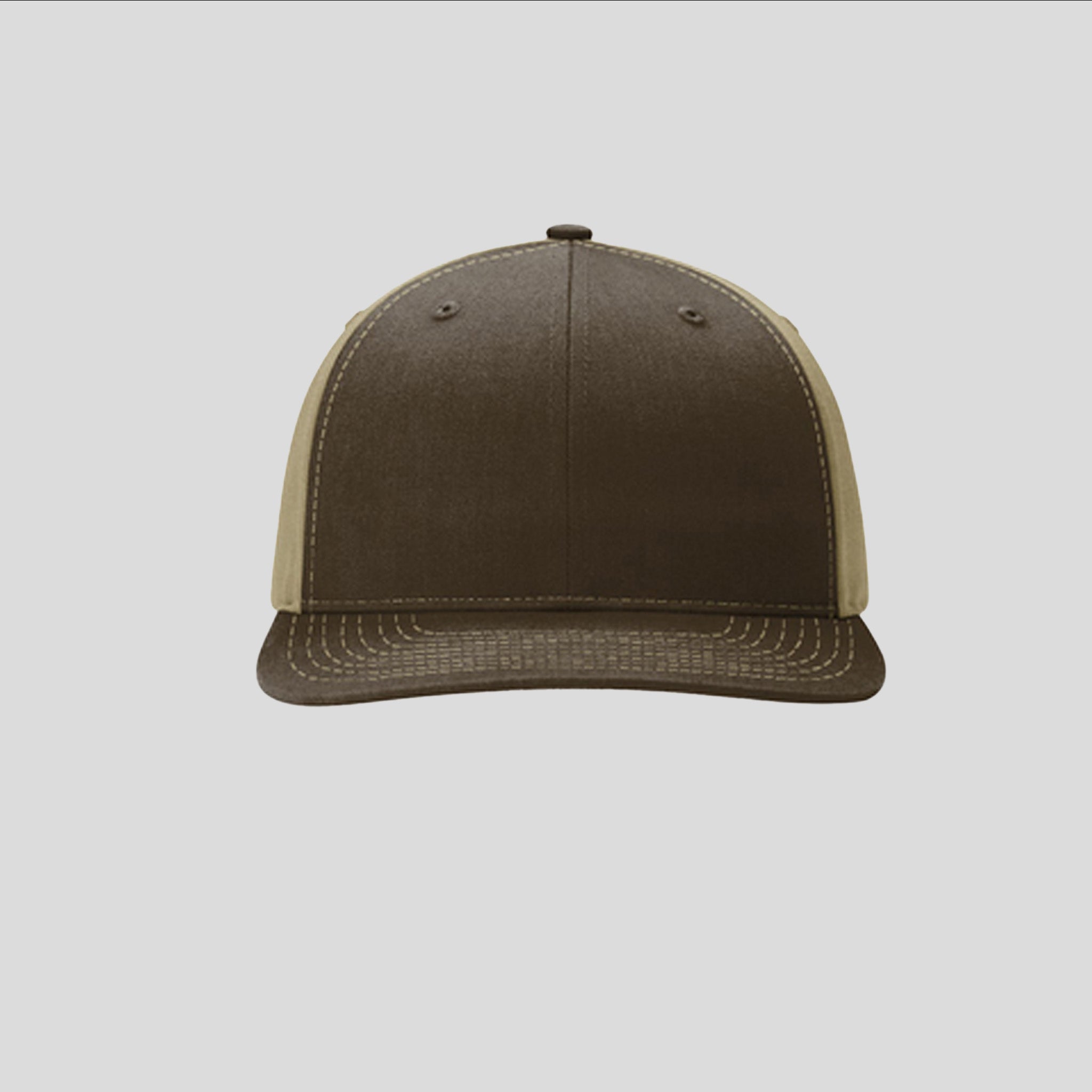 Solid Twill Trucker Hat | Brown/Khaki