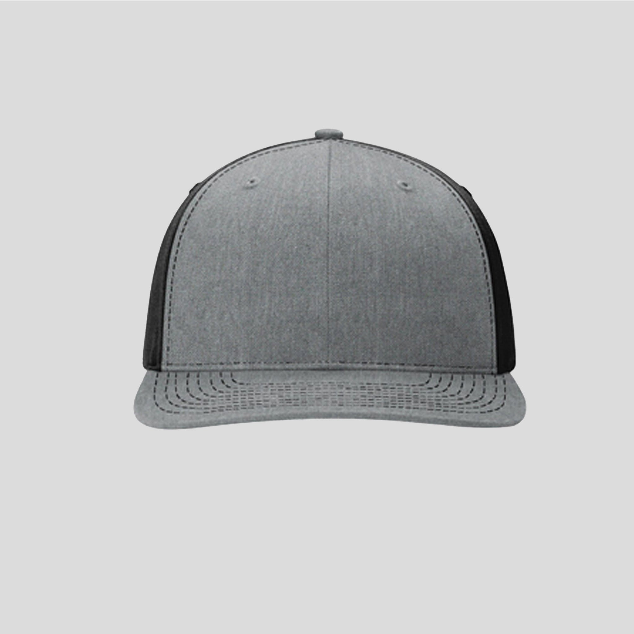 Solid Twill Trucker Hat | Heather Grey/Black