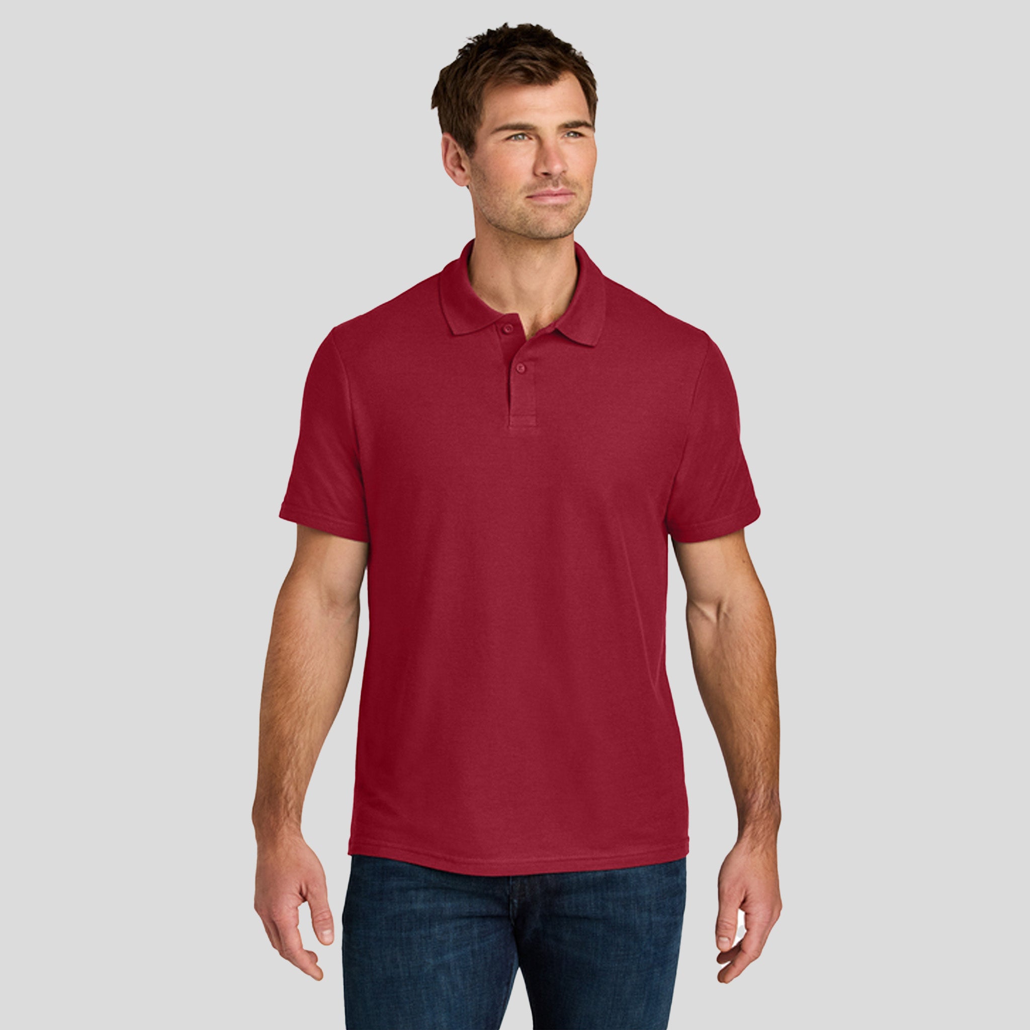 Gildanยฎ Softstyleยฎ Pique Polo | Cherry Red