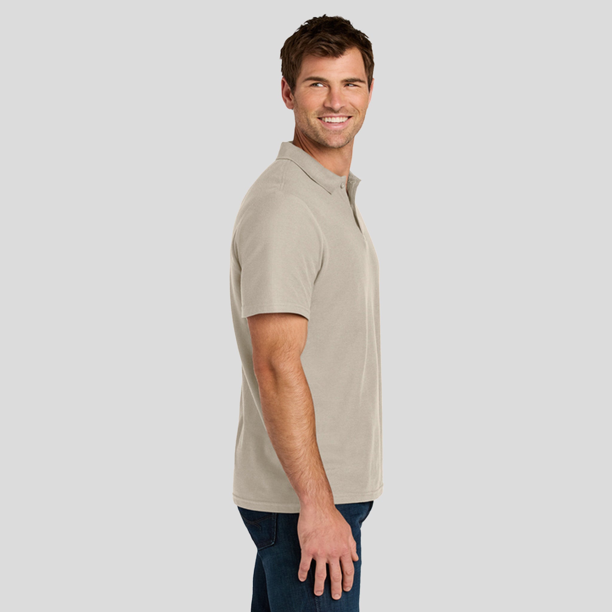 Gildanยฎ Softstyleยฎ Pique Polo | Sand