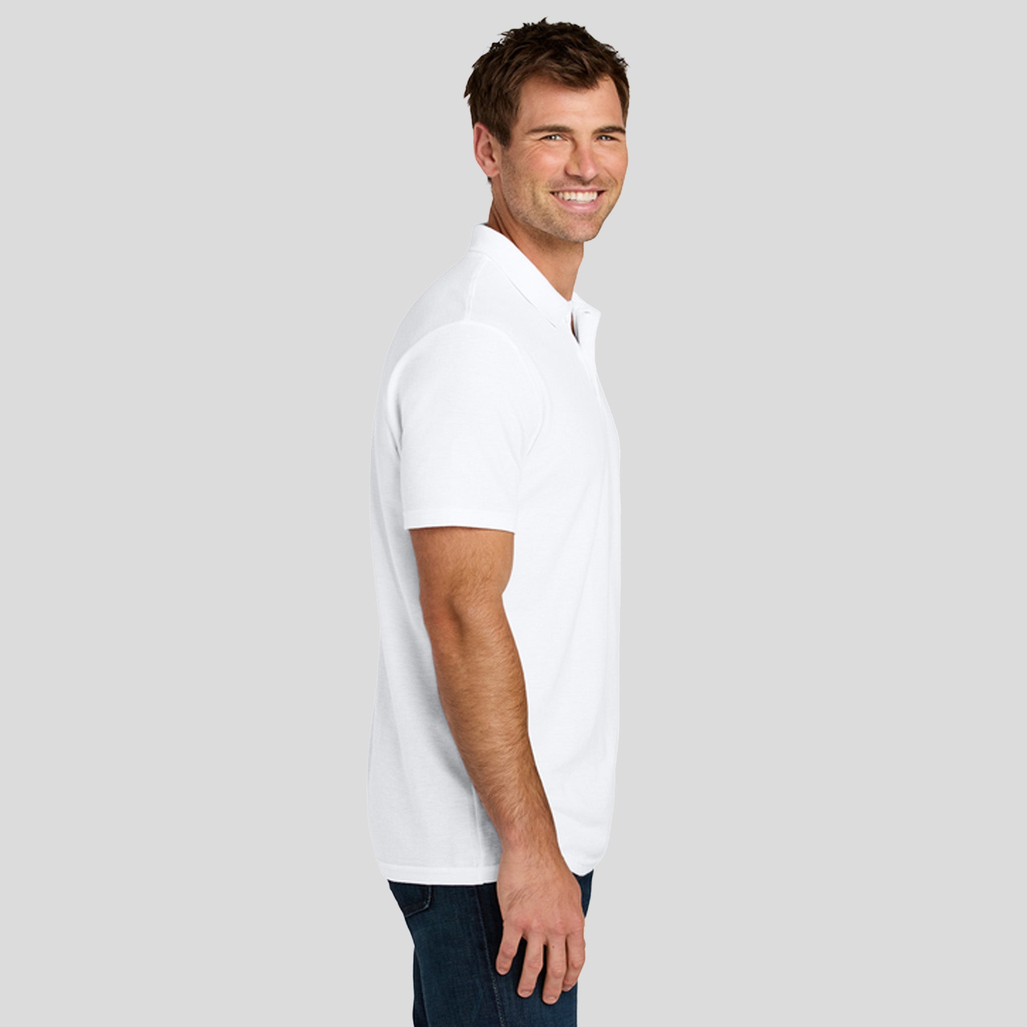 Gildanยฎ Softstyleยฎ Pique Polo | White