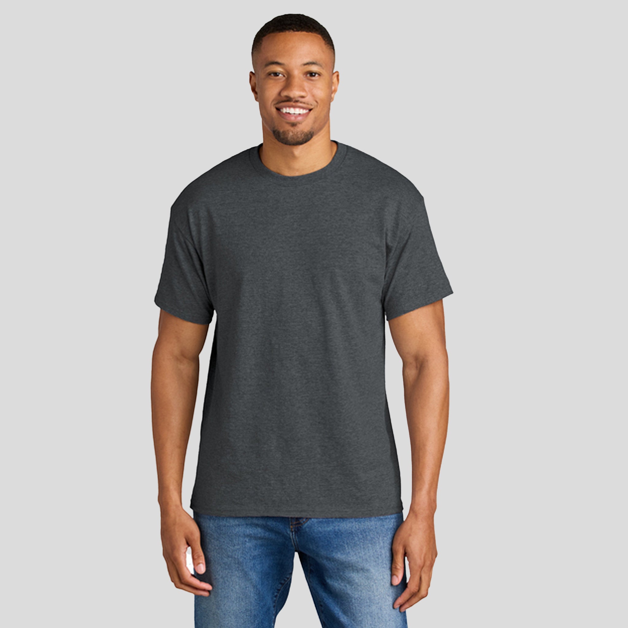 Gildanยฎ DryBlendยฎ 50 Cotton/50 Poly T-Shirt | Dark Heather