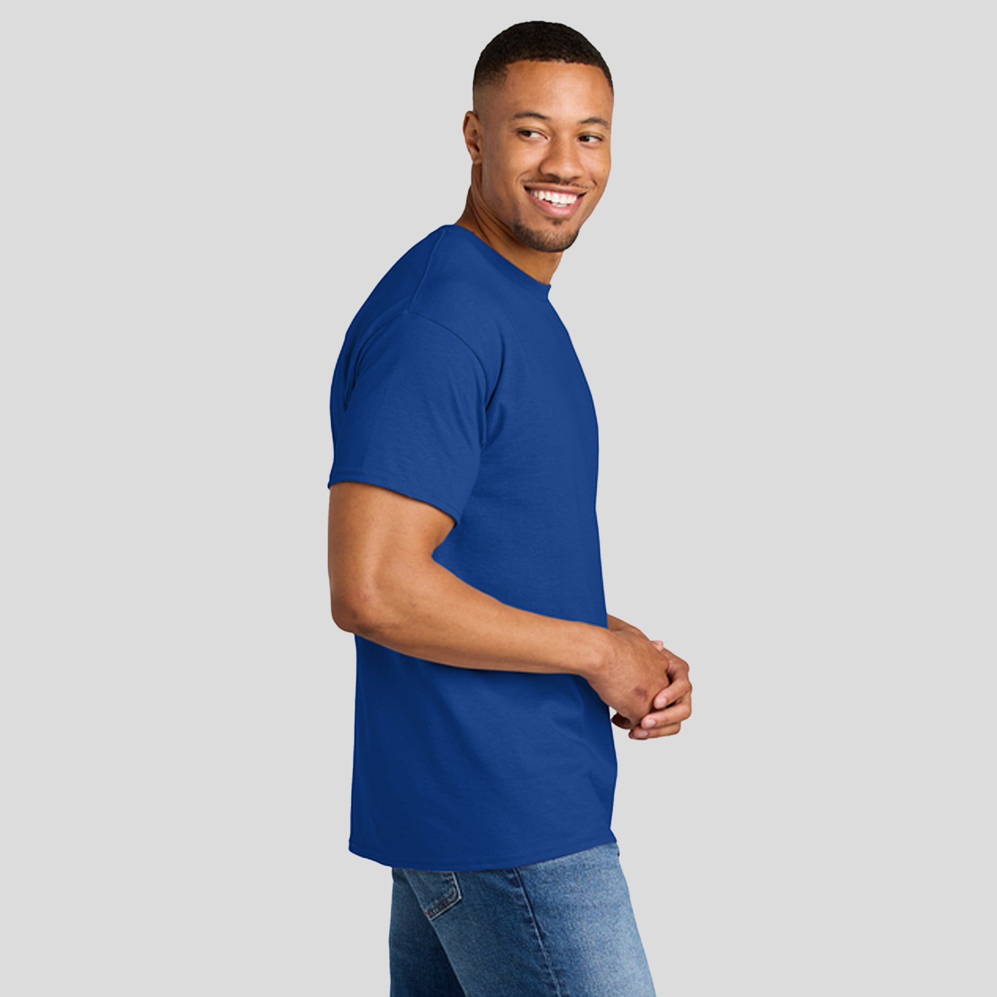 Gildanยฎ DryBlendยฎ 50 Cotton/50 Poly T-Shirt | Deep Royal