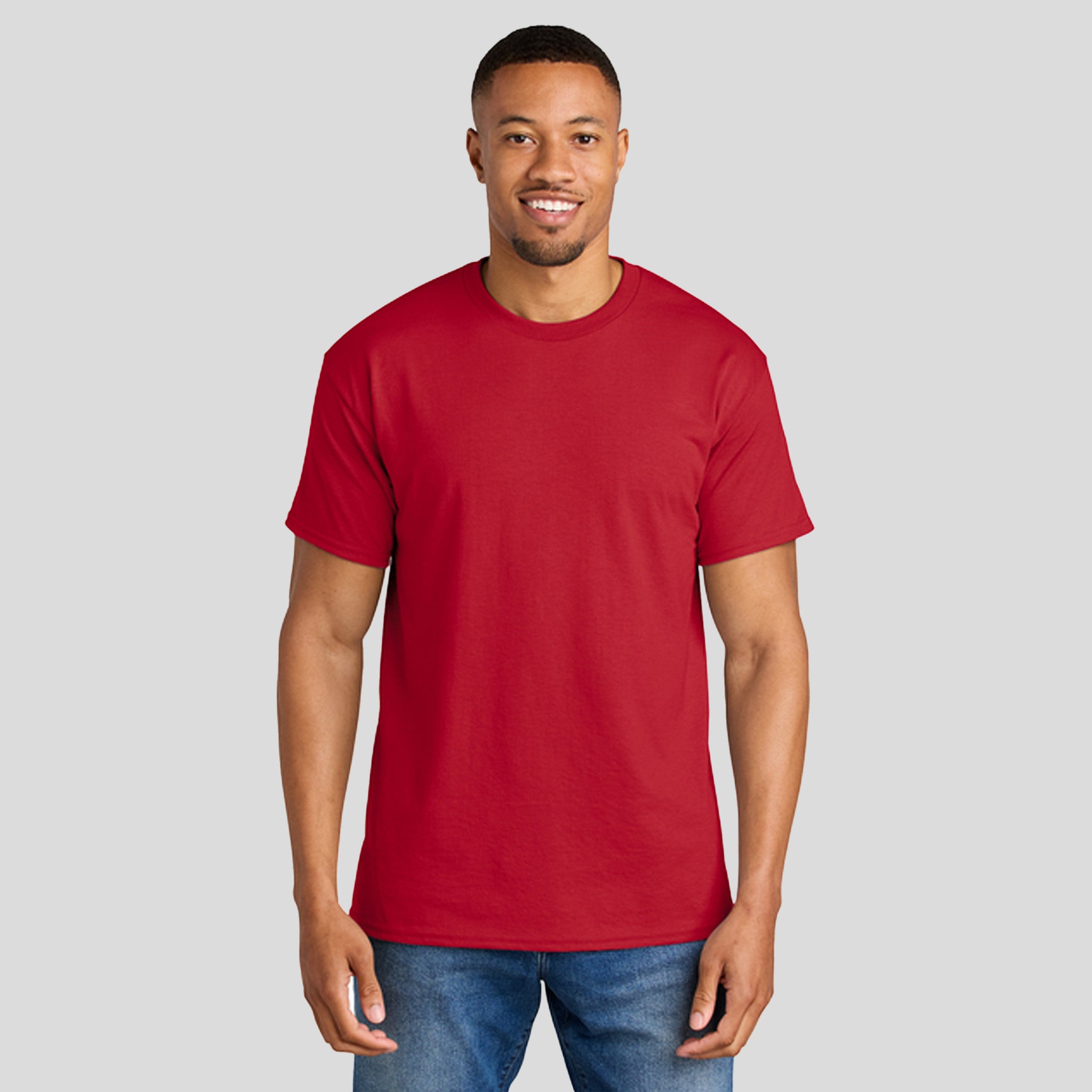 Gildanยฎ DryBlendยฎ 50 Cotton/50 Poly T-Shirt | Red