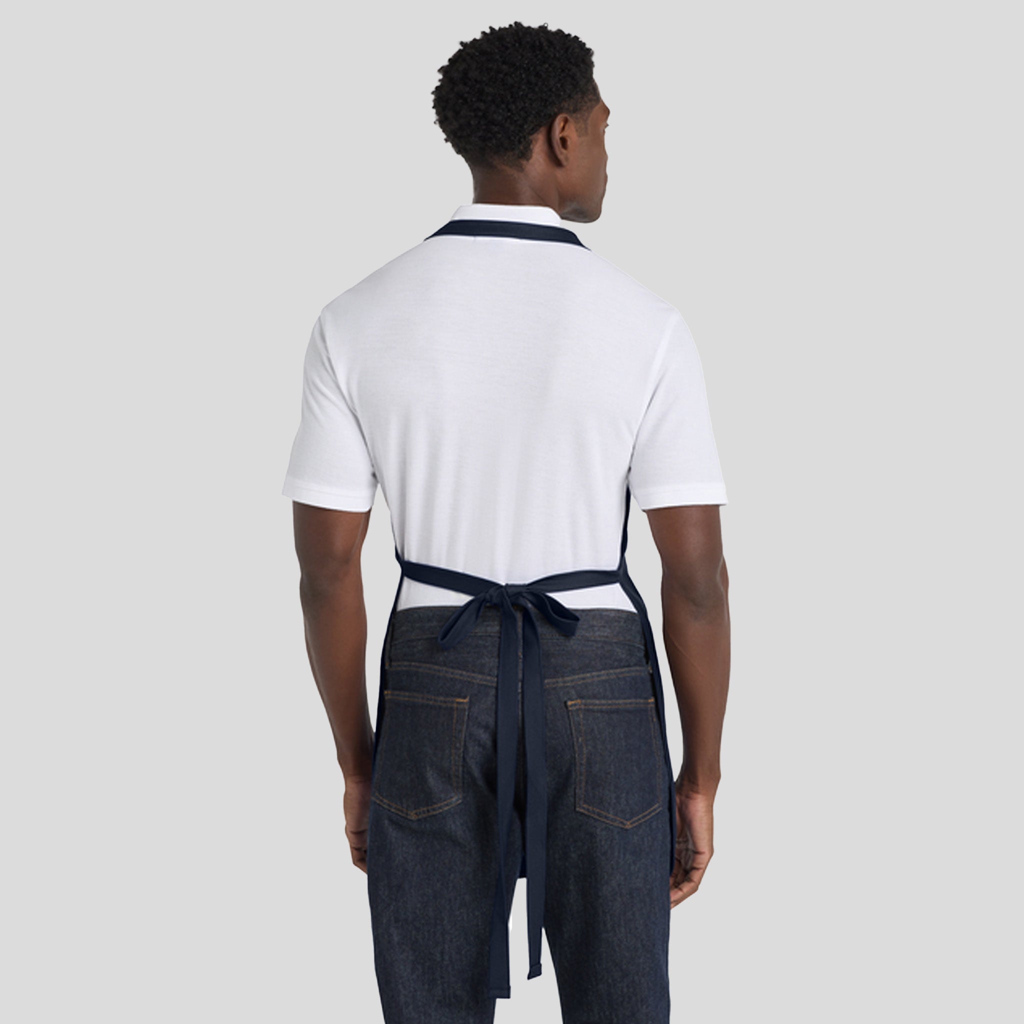 Full-Length Apron with Pockets | Navy