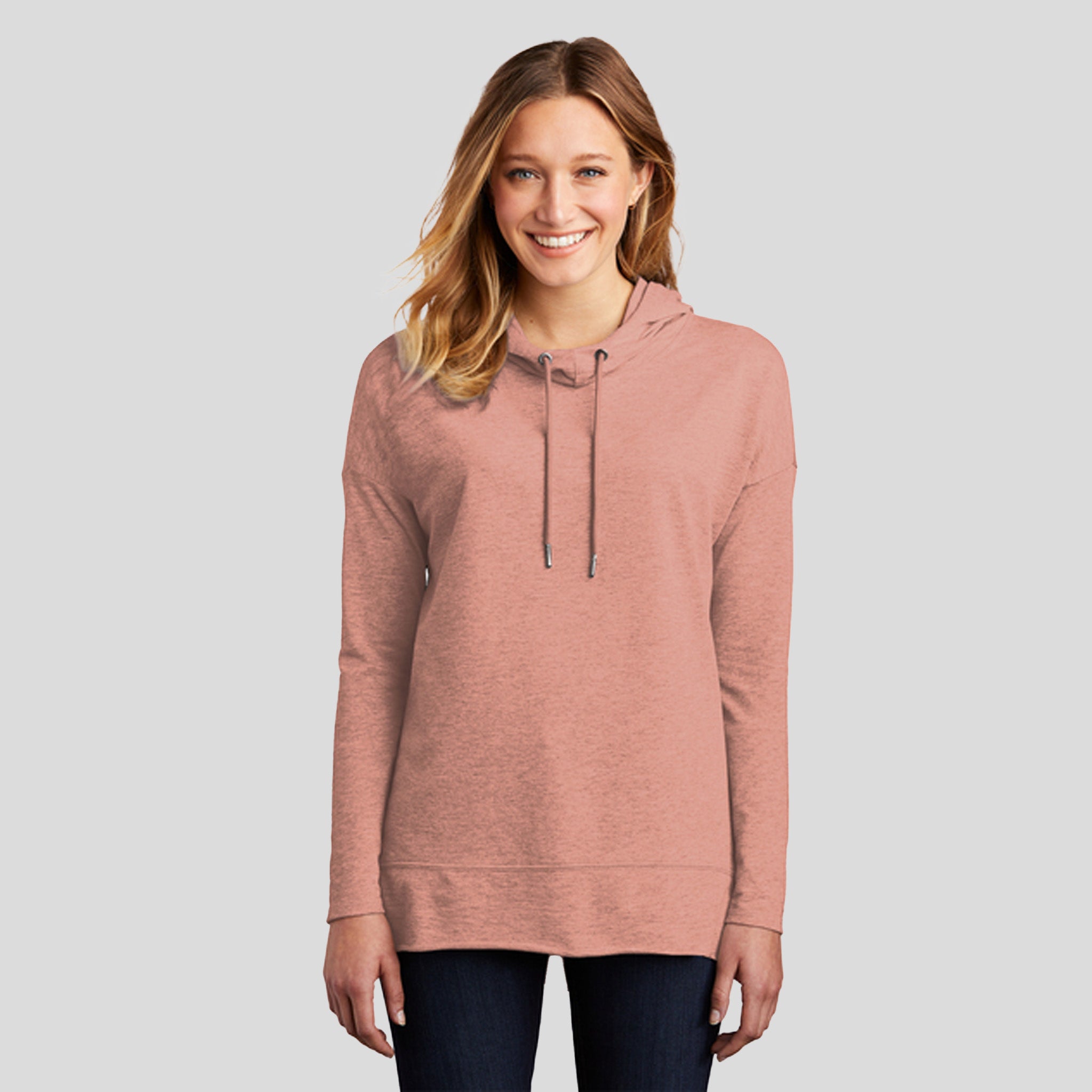 Womenβs Featherweight French Terry β’ Hoodie | Nostalgia Rose Heather