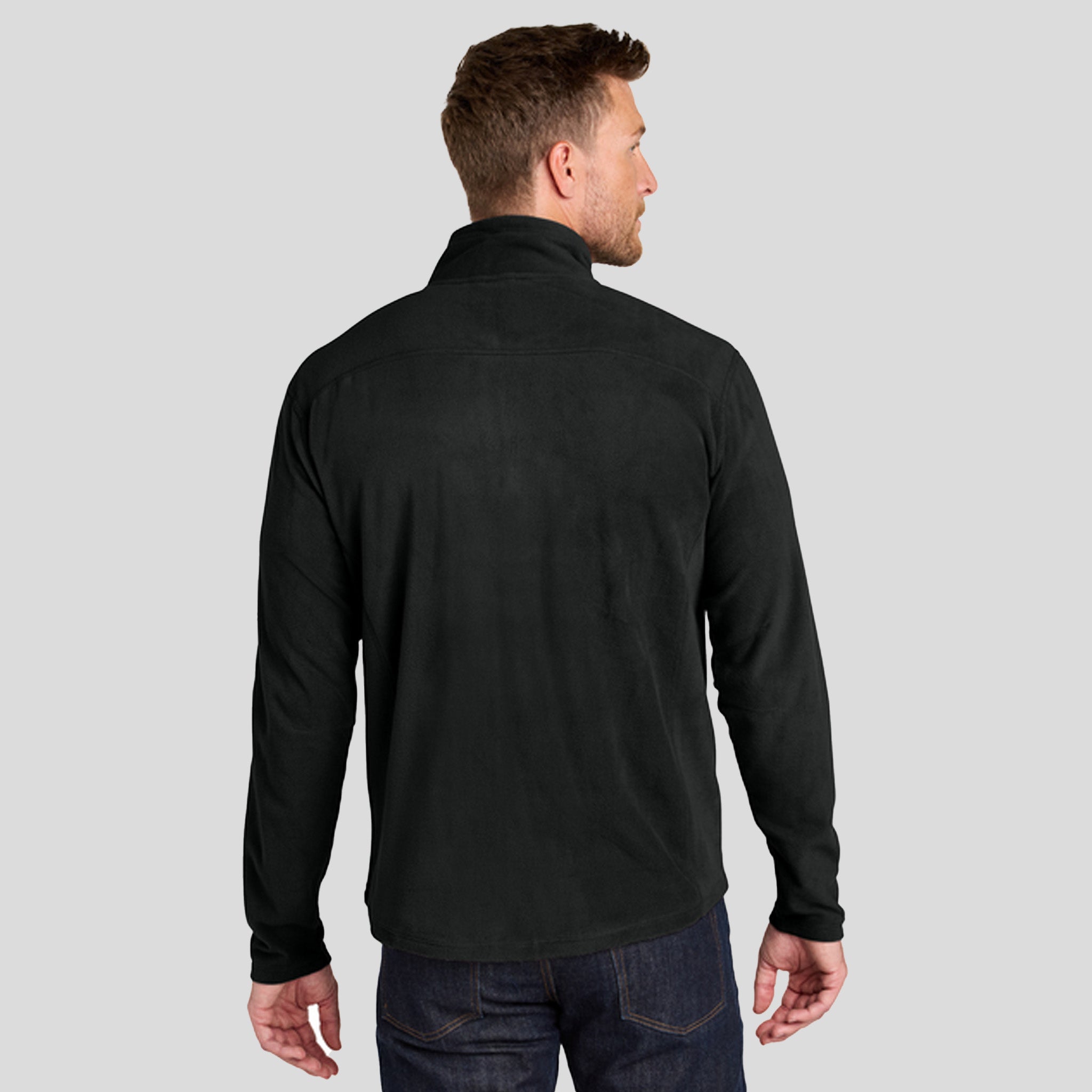 Microfleece 1/2-Zip Pullover | Black