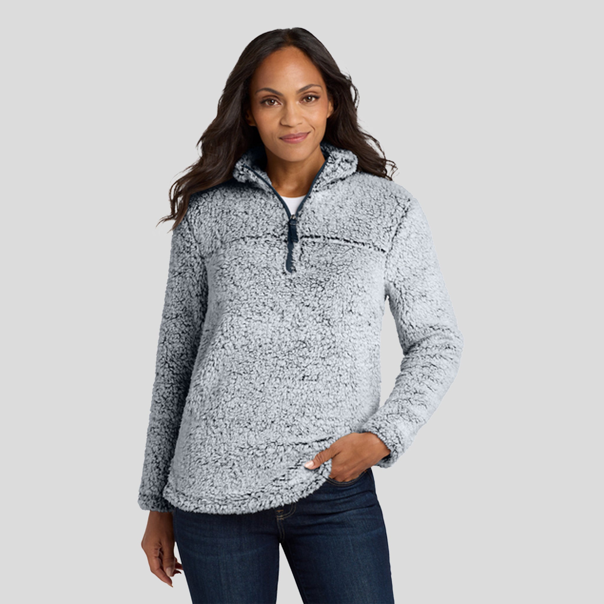 Women's Cozy 1/4-Zip Fleece | Navy Heather