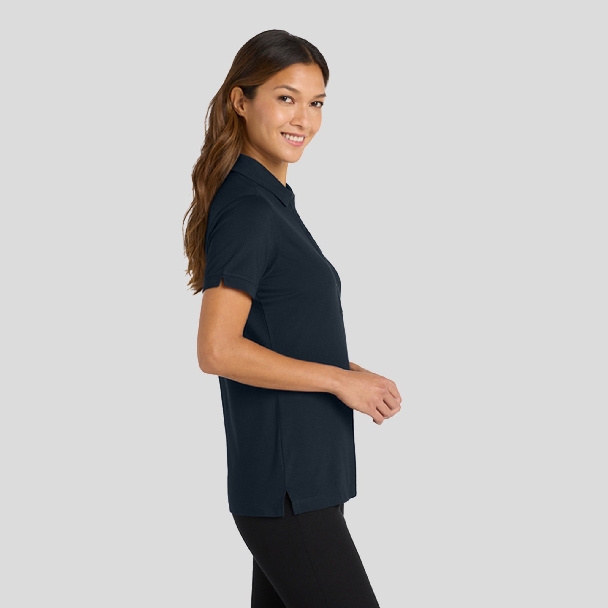 Women's Stretch Pique Polo | Dress Blue Navy