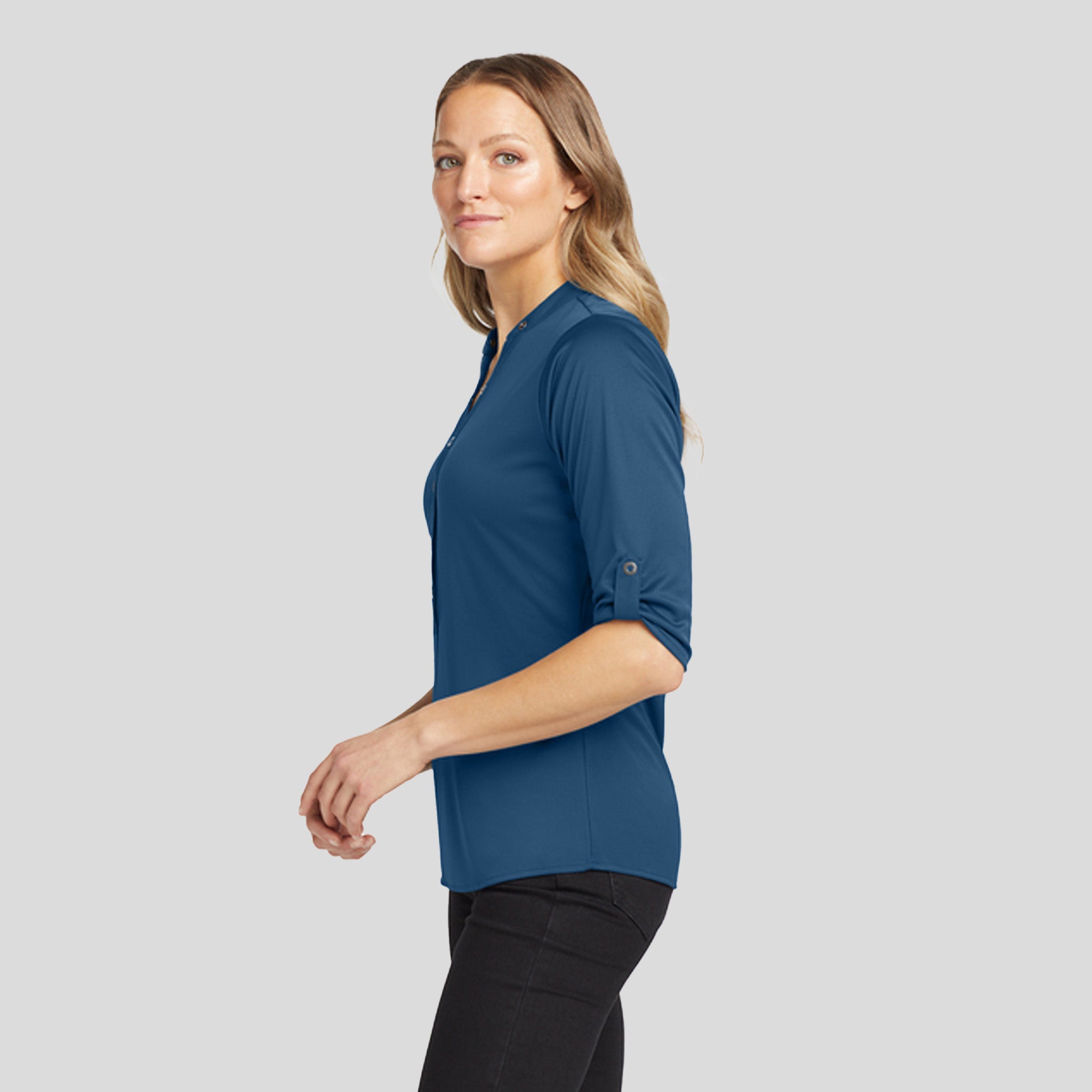 Crush Henley | Blue Indigo