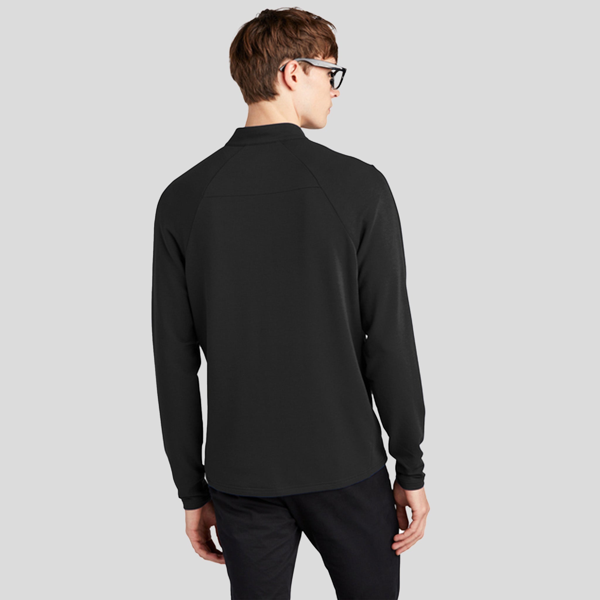 Stretch 1/4-Zip Pullover | Deep Black