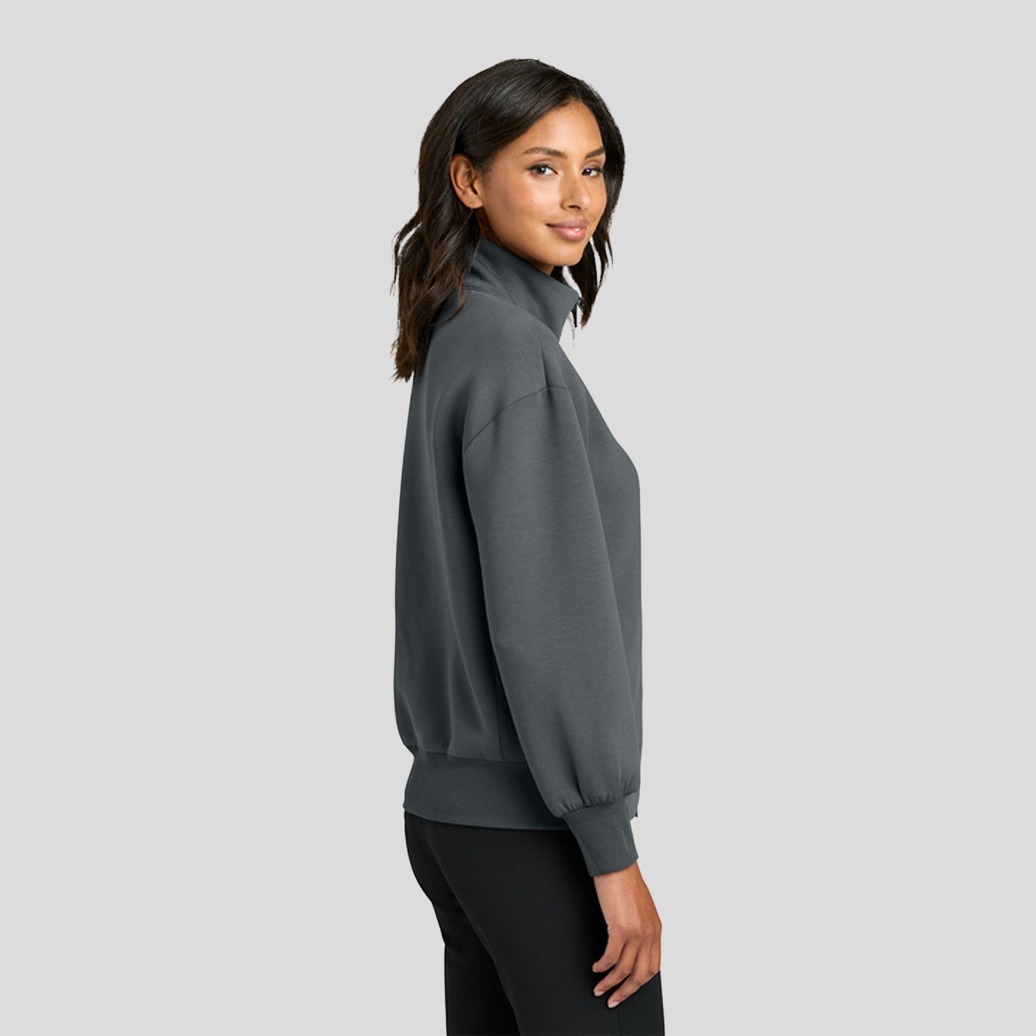 Womenβs Soft Spacer Full-Zip | Storm Grey