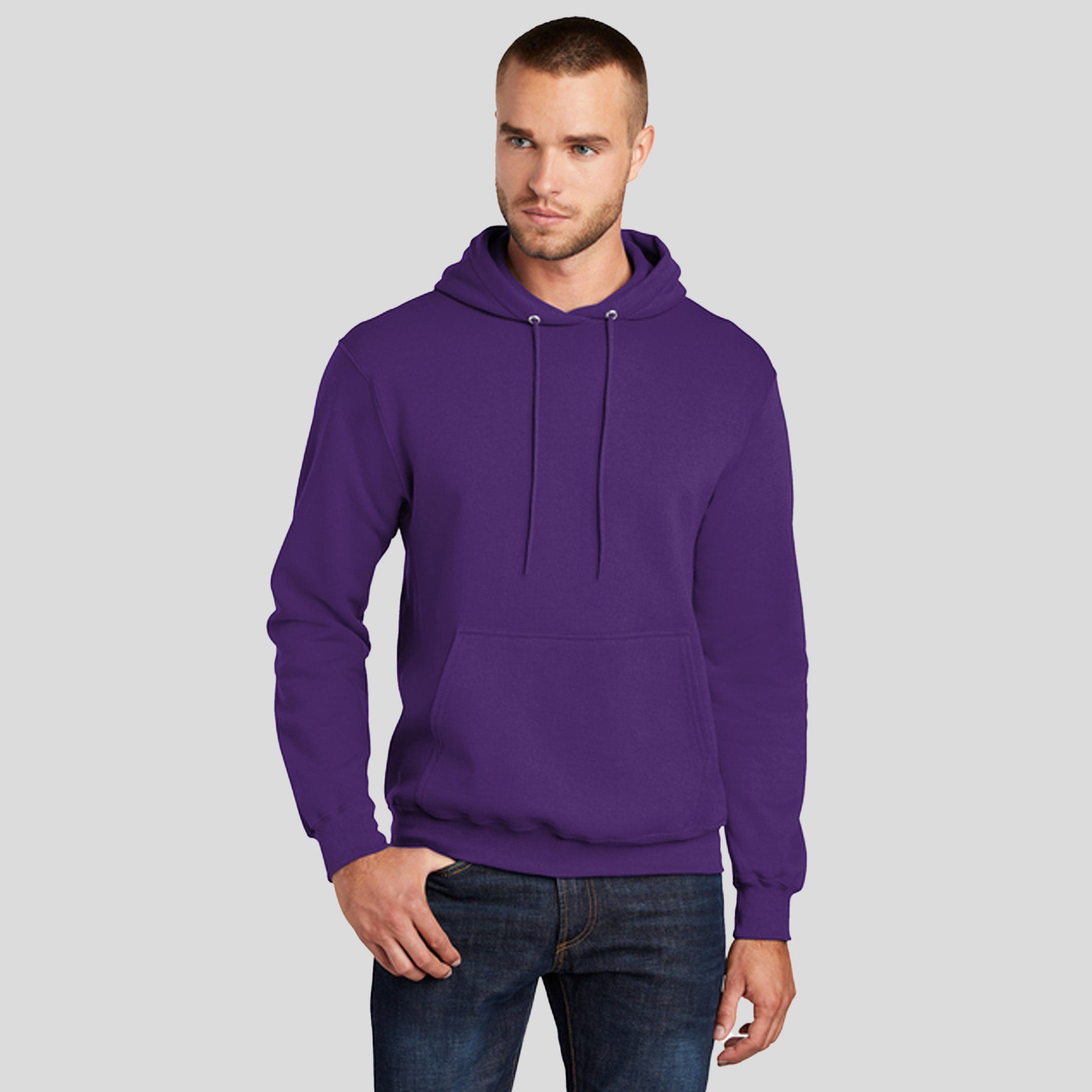 Core Fleece Pullover Hooded Sweatshirt | Team Purple