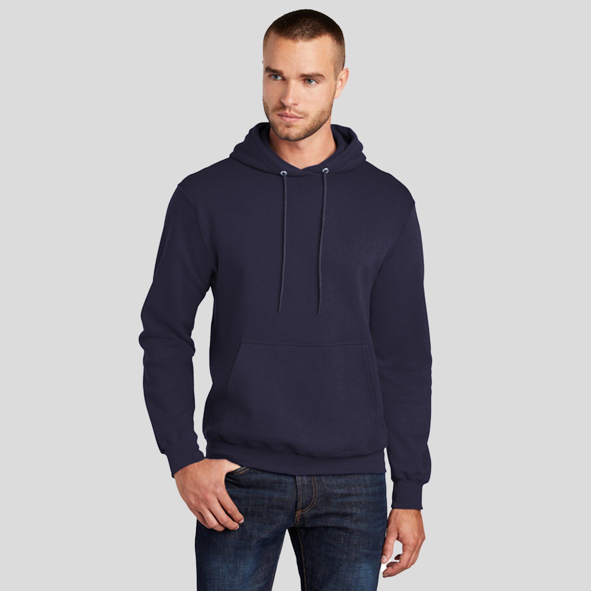Core Fleece Pullover Hooded Sweatshirt | True Navy