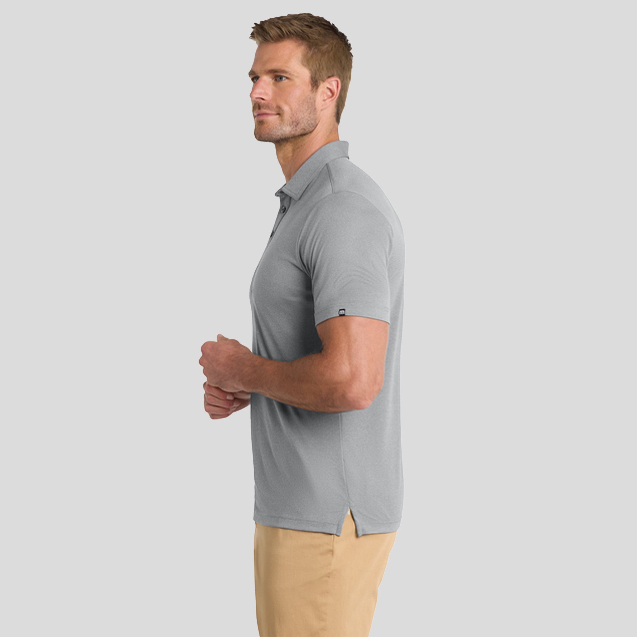Coto Performance Polo | Quiet Shade Grey Heather
