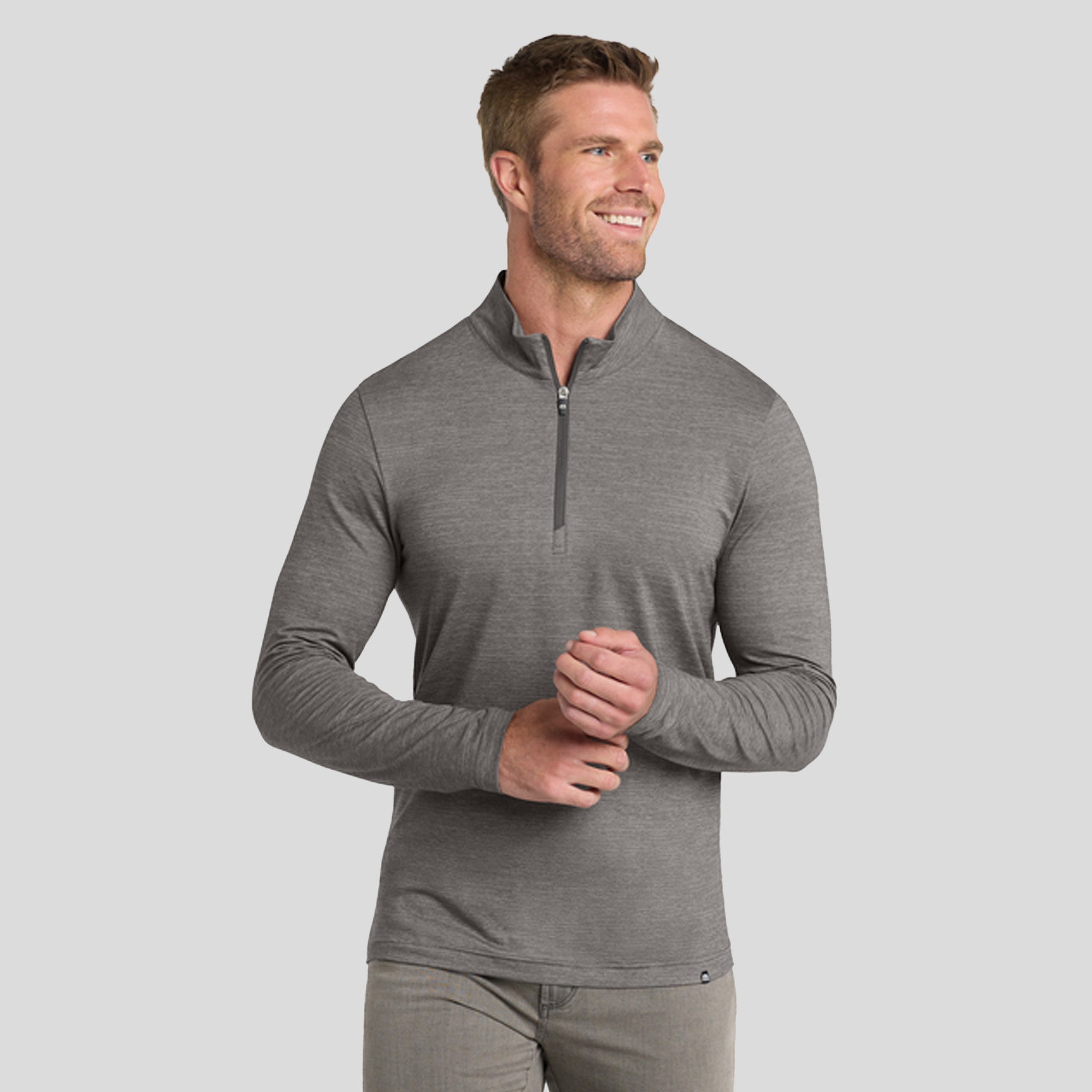 Crestview 1/4-Zip | Grey Heather