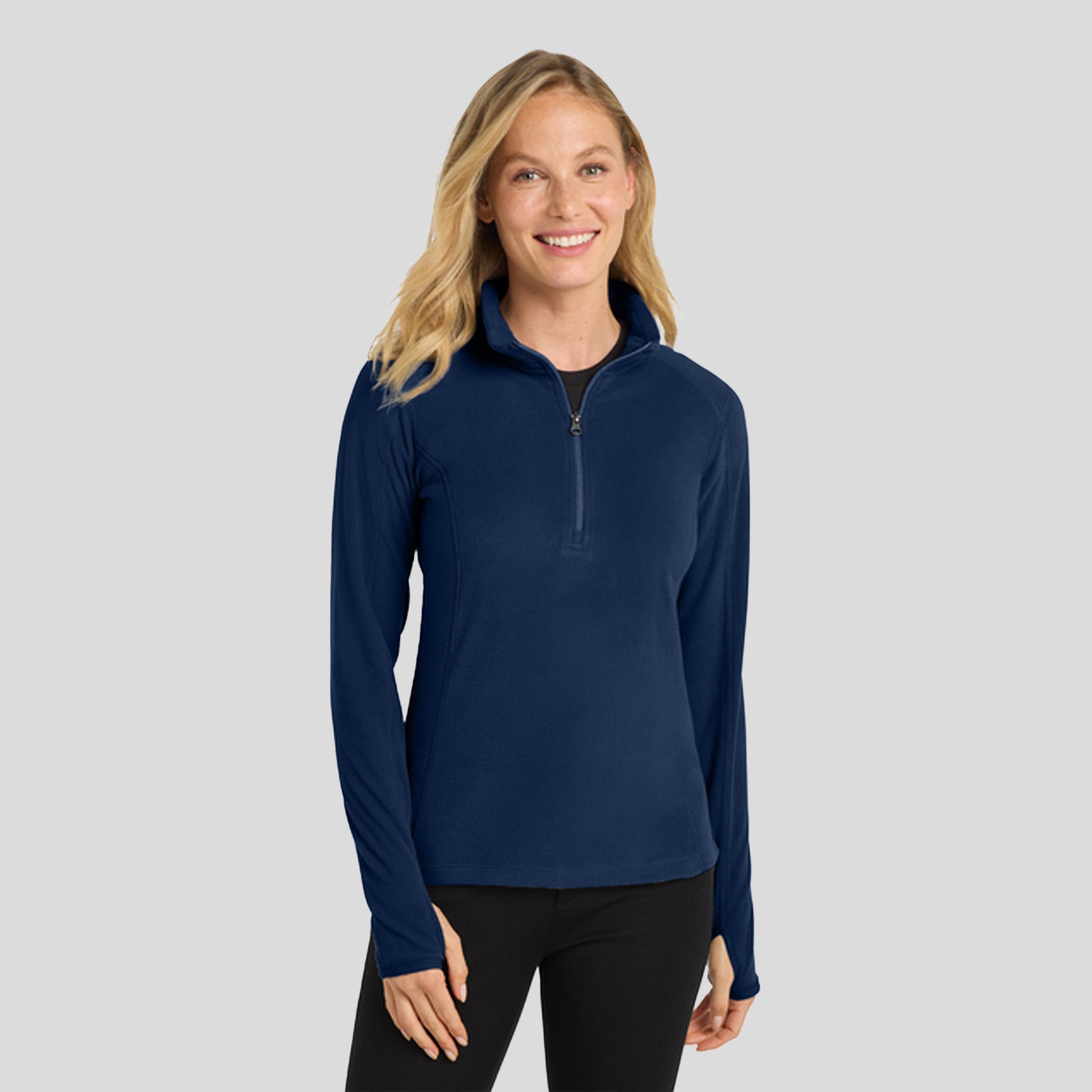 Women's Microfleece 1/2-Zip Pullover | True Navy