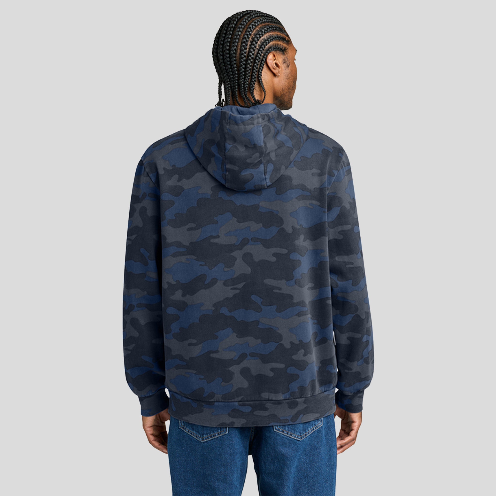 Men's Washβ’ Camo Fleece Hoodie | True Navy
