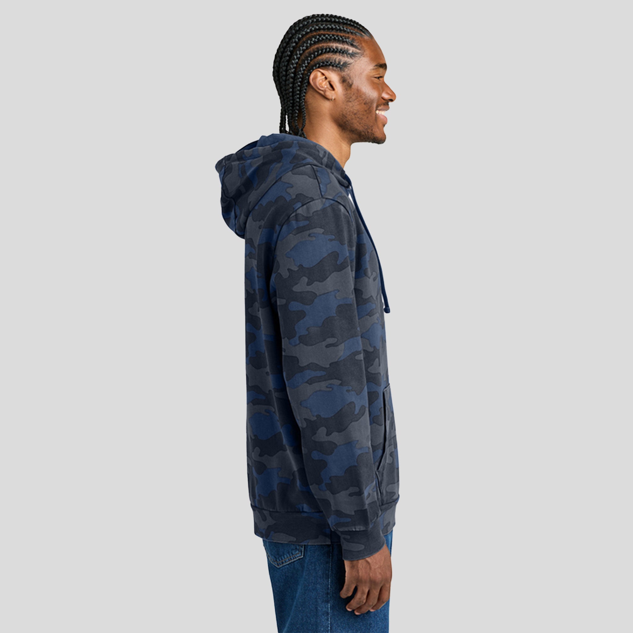 Men's Washβ’ Camo Fleece Hoodie | True Navy