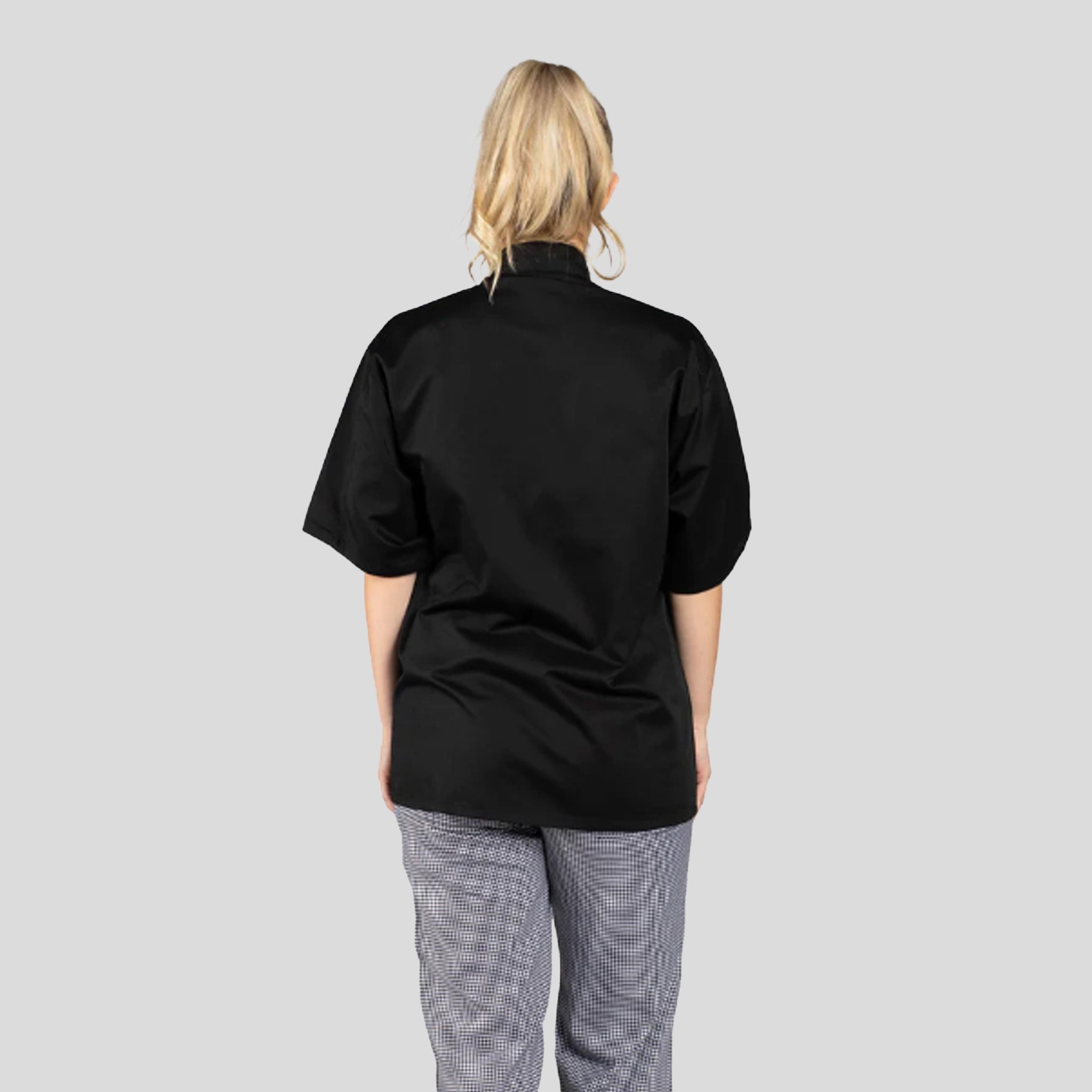 South Beach Short Sleeve Chef Coat | Black