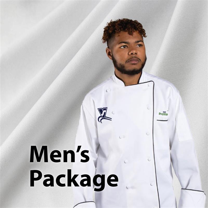 Vanguard Sentinel Career Center Culinary Arts & Hospitality Managment Men's Uniform Package