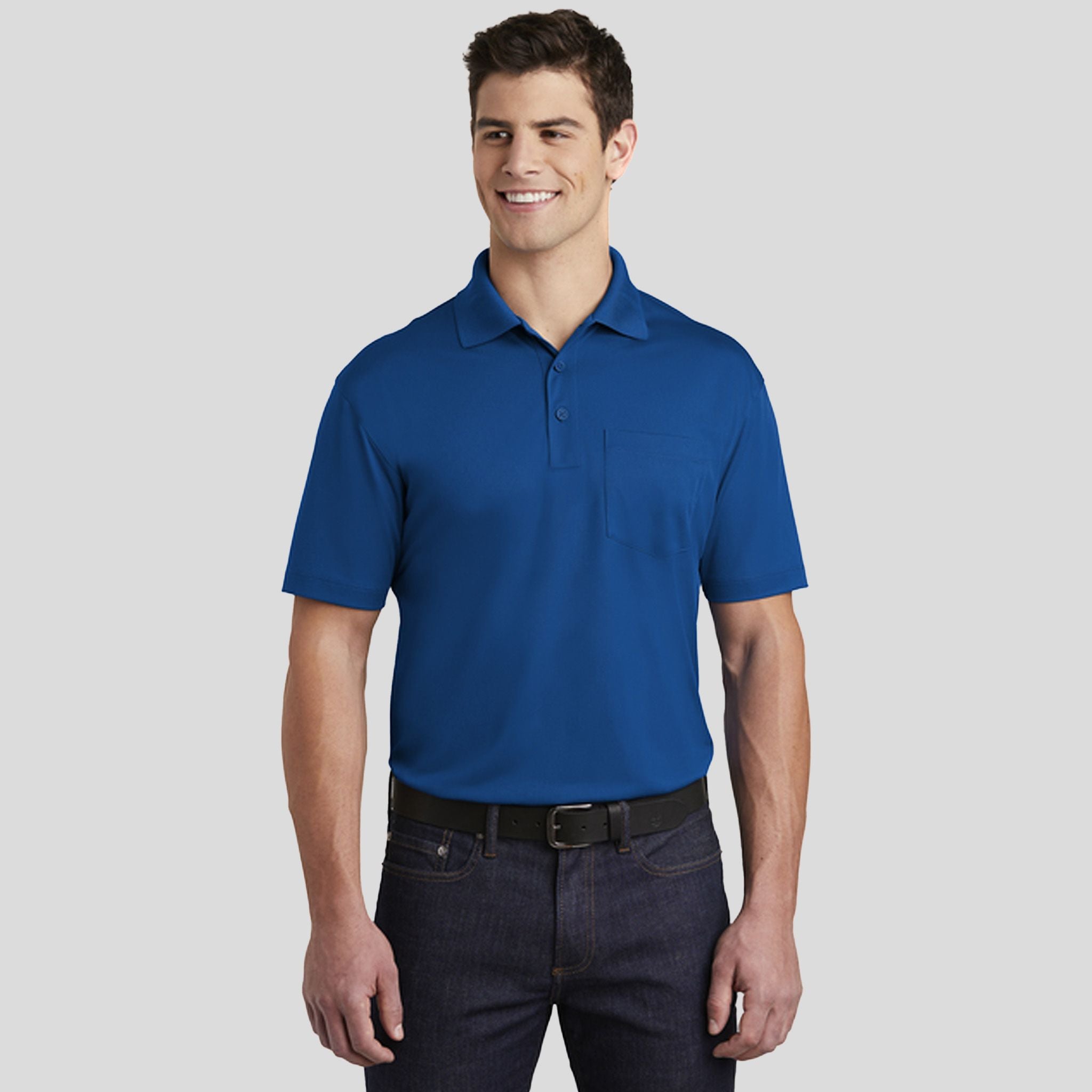 Micropique Sport-Wick® Pocket Polo | True Royal
