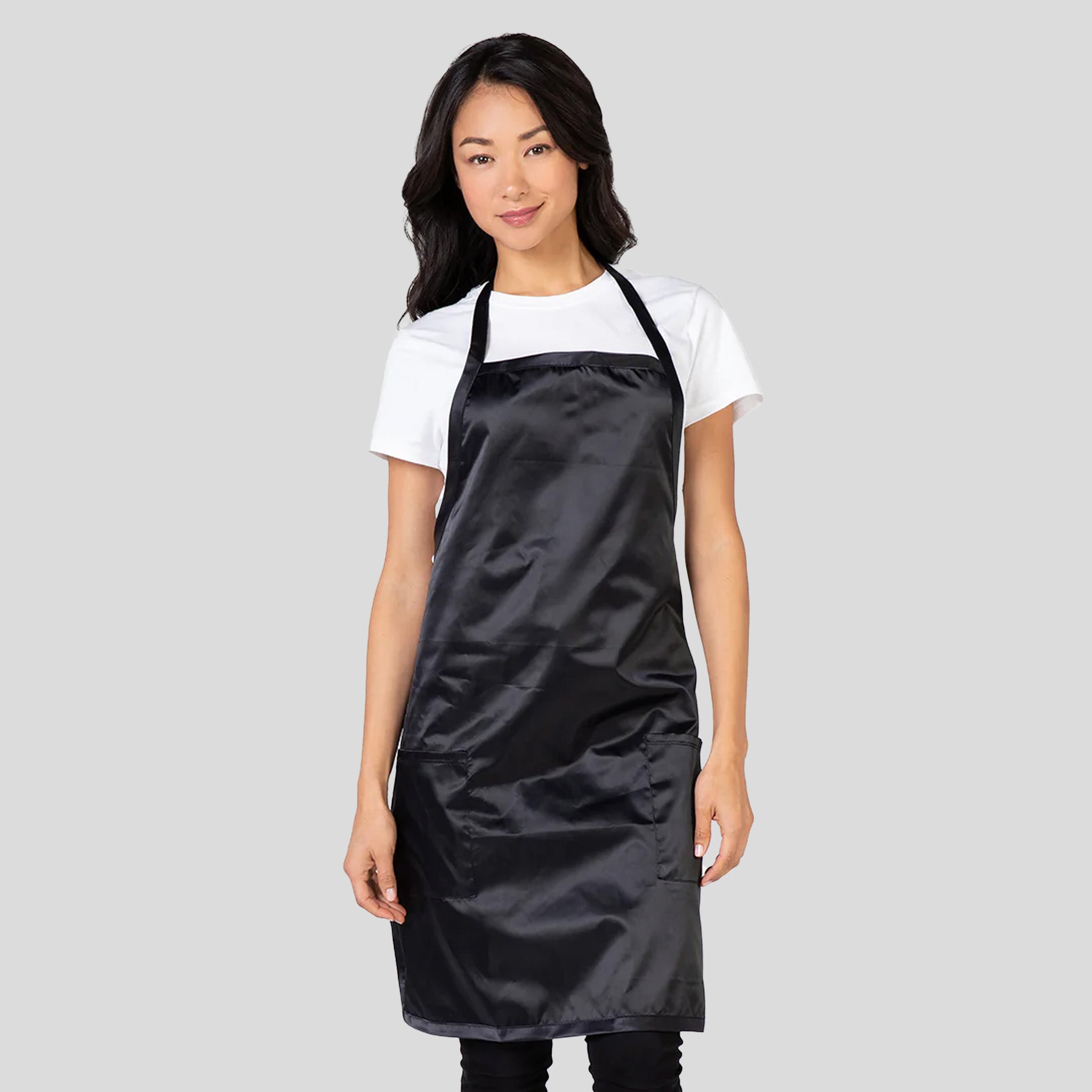 Satin Stylist Apron | Black