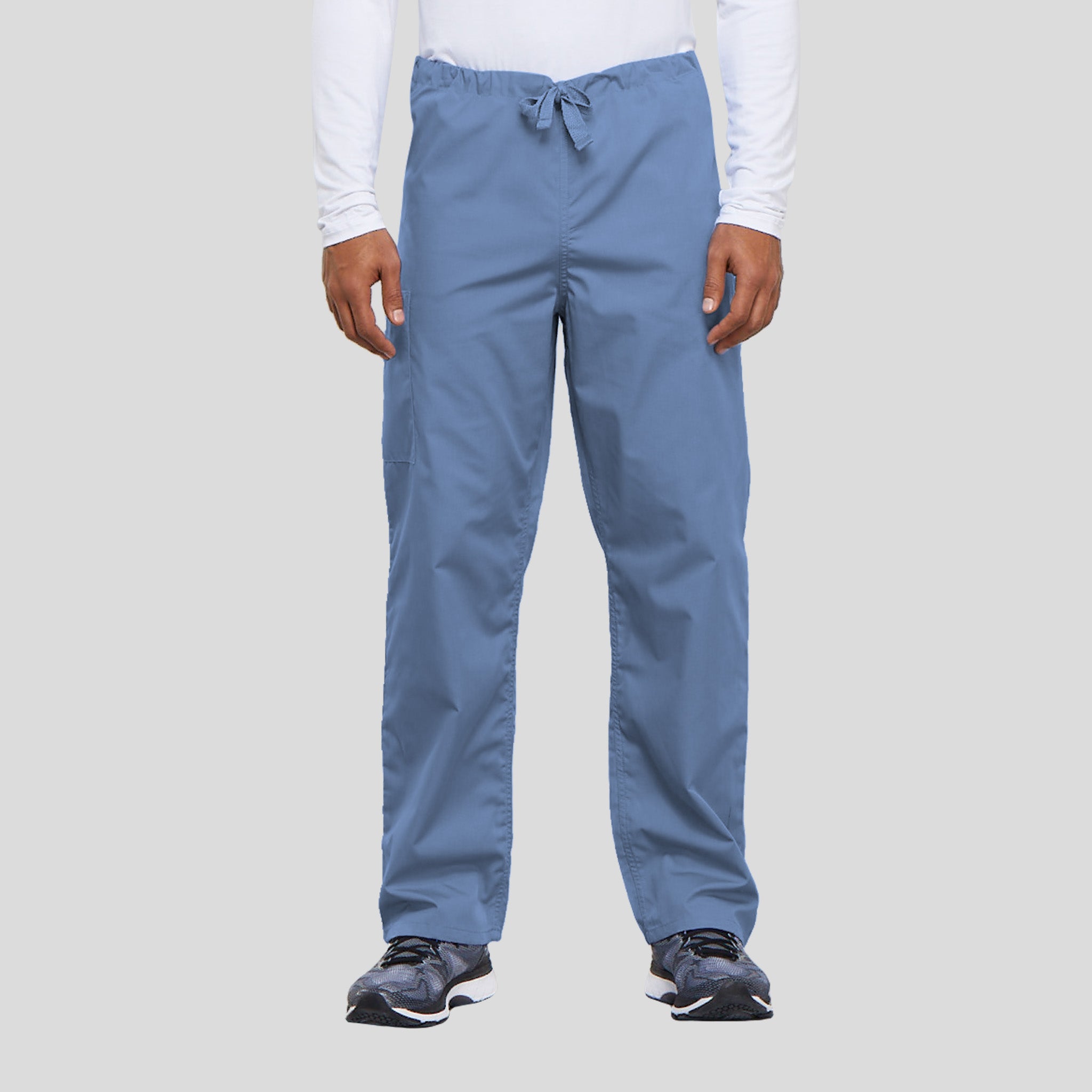 Unisex Drawstring Cargo Scrub Pant | Ciel