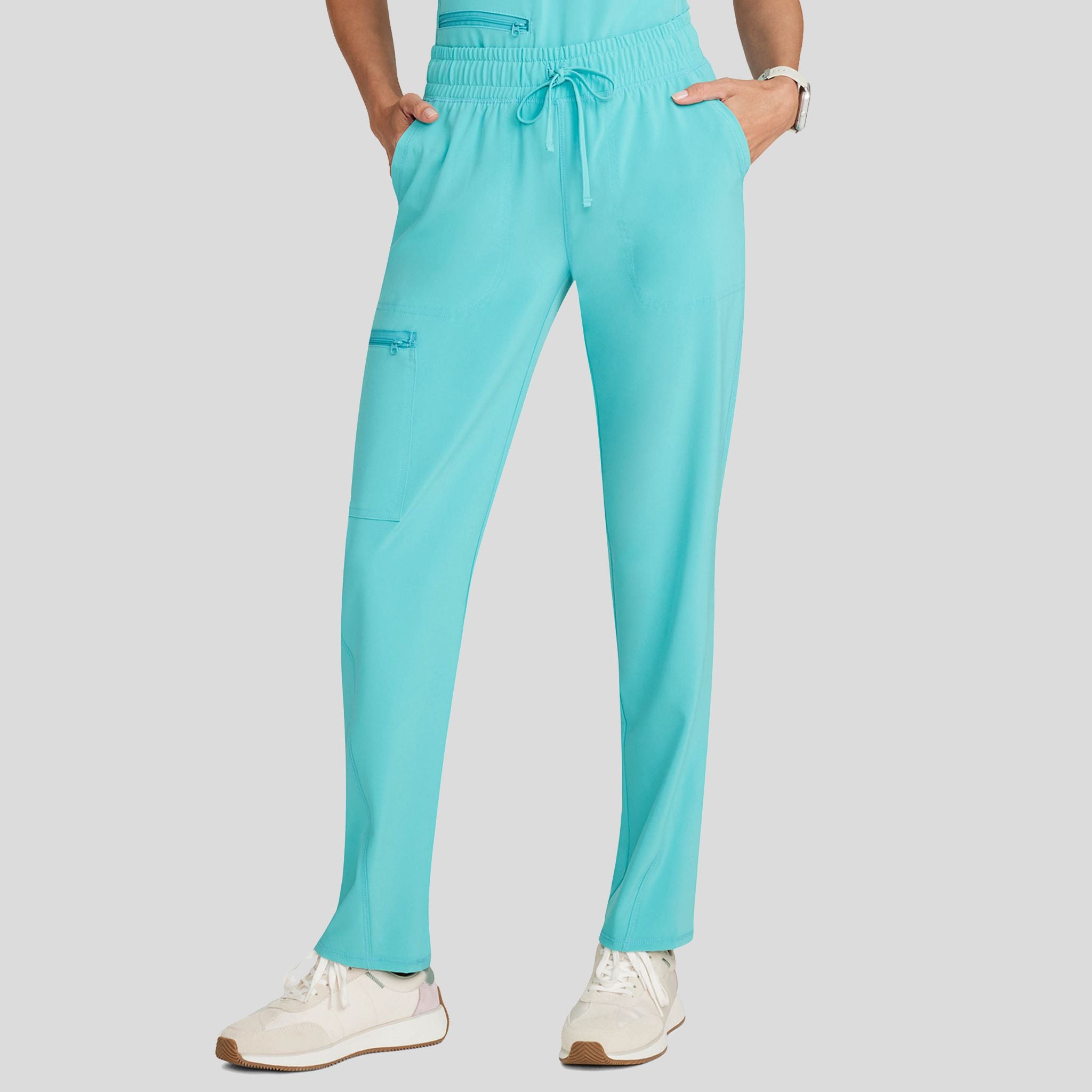 Women’s Mid Rise Tapered Leg Drawstring Pant | Aqua Cove