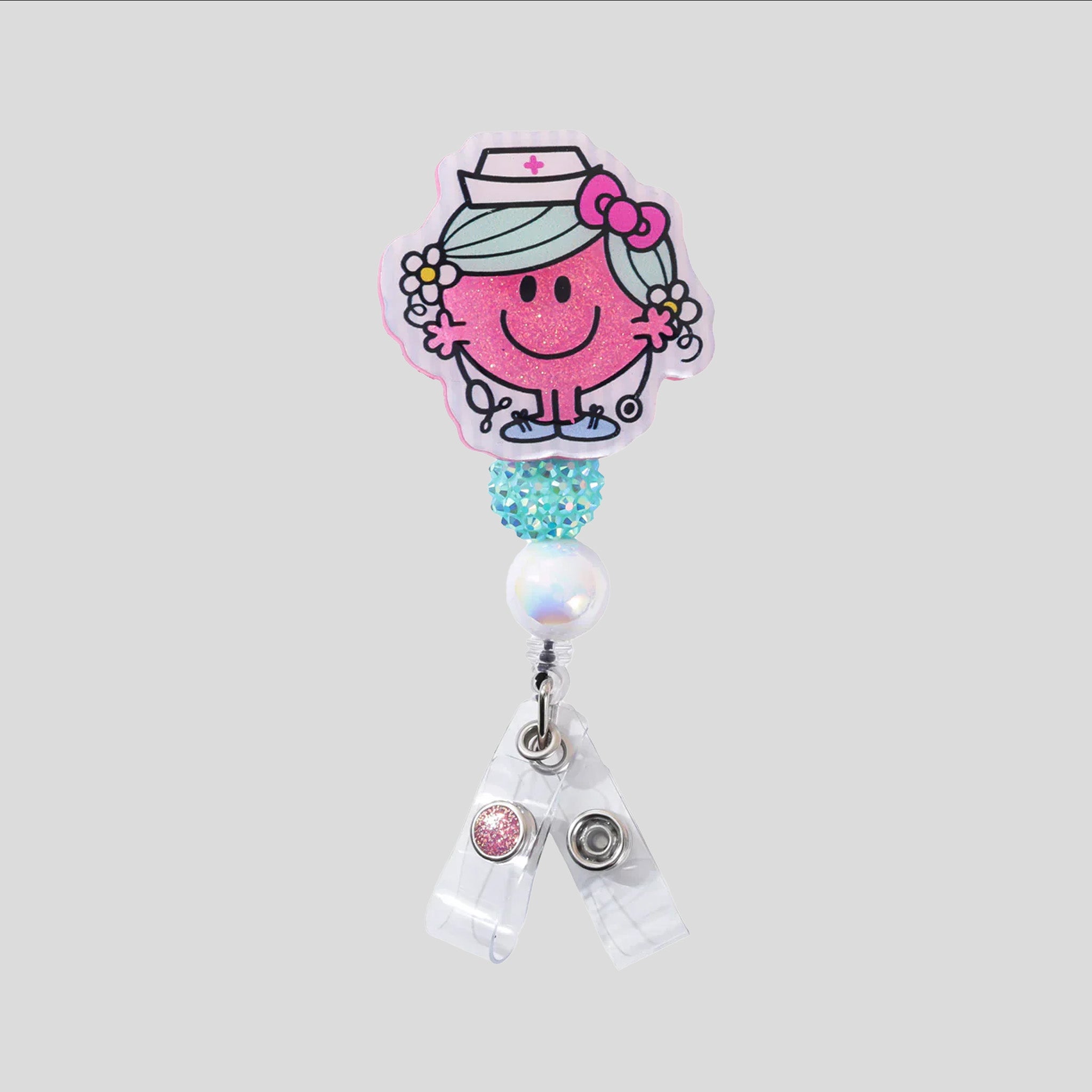 Glitterific Little Nurse Badge Reel