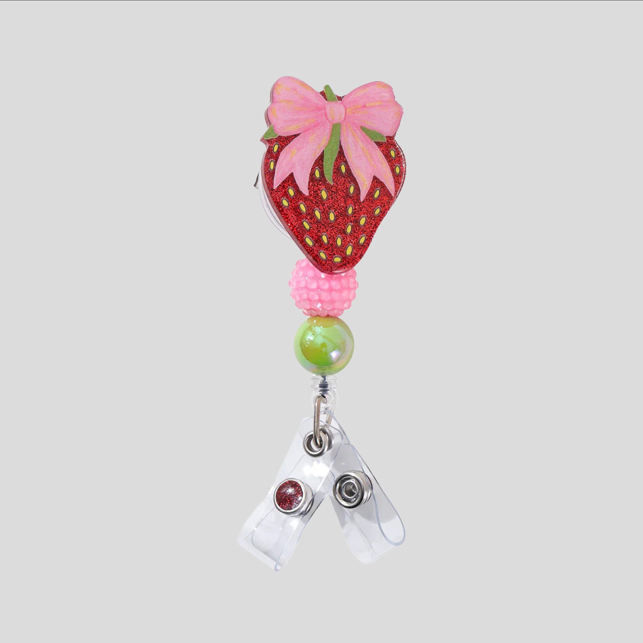 Glitterific Strawberry Badge Reel