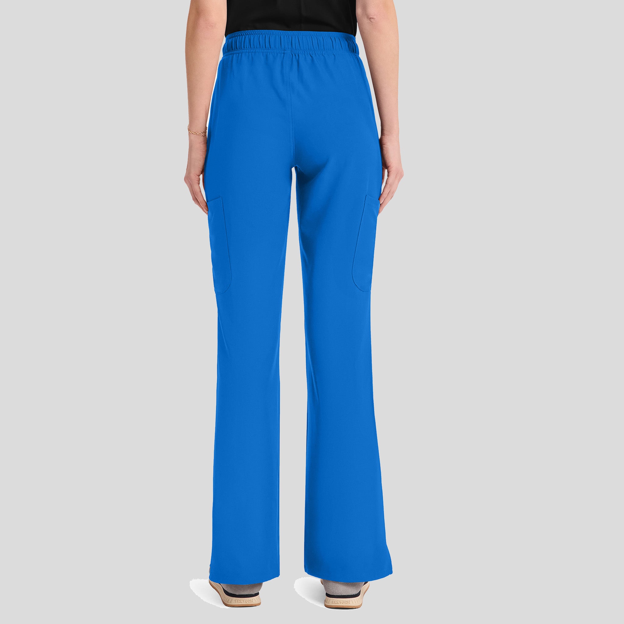 Mid Rise Flare Leg Scrub Pant | Royal